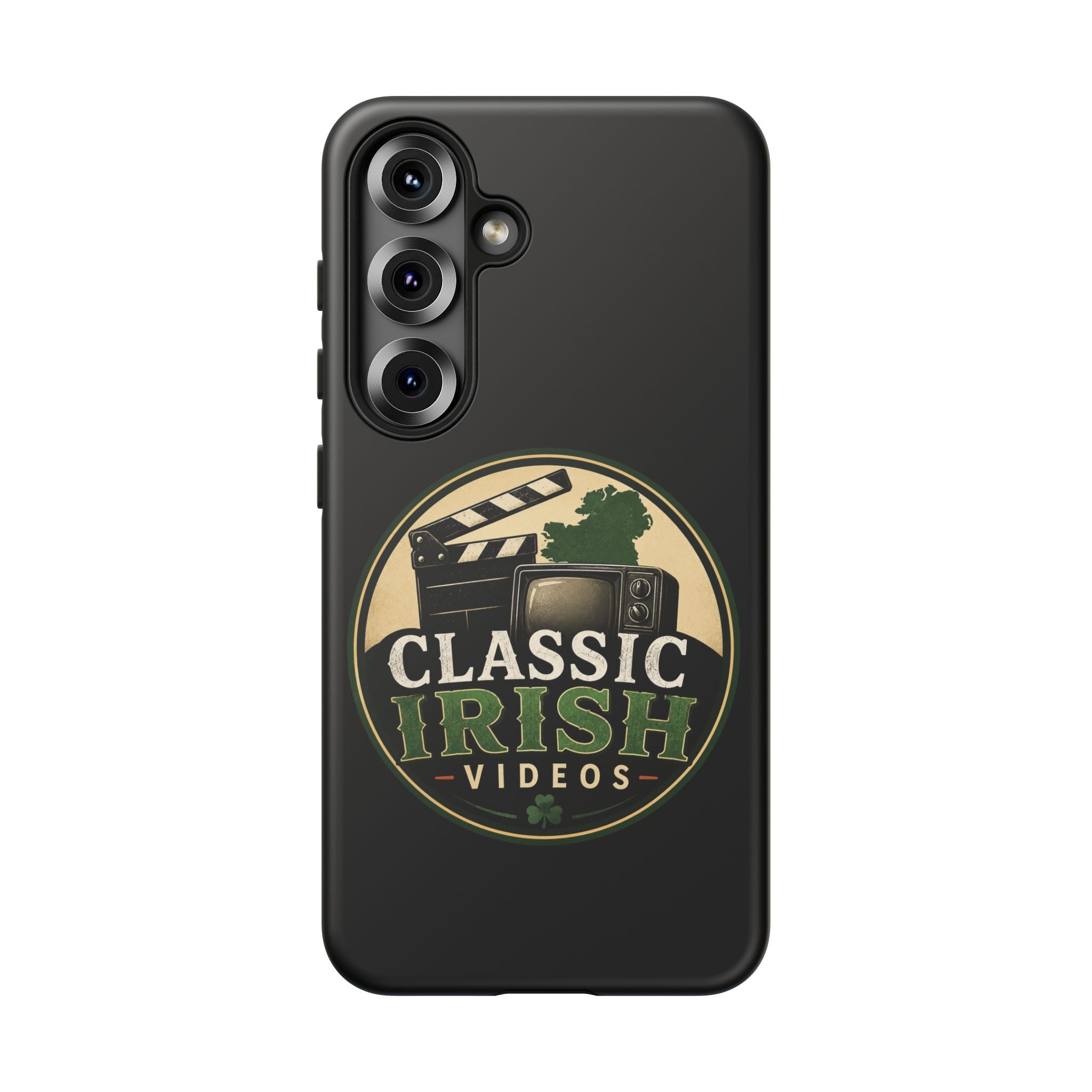 Classic Irish Videos Phone Case – Vintage Film Reel Irish Logo Protective Cover