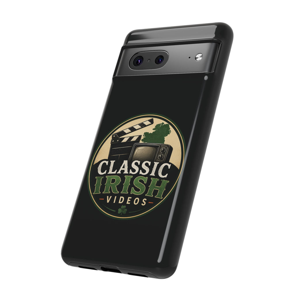 Classic Irish Videos Phone Case – Vintage Film Reel Irish Logo Protective Cover
