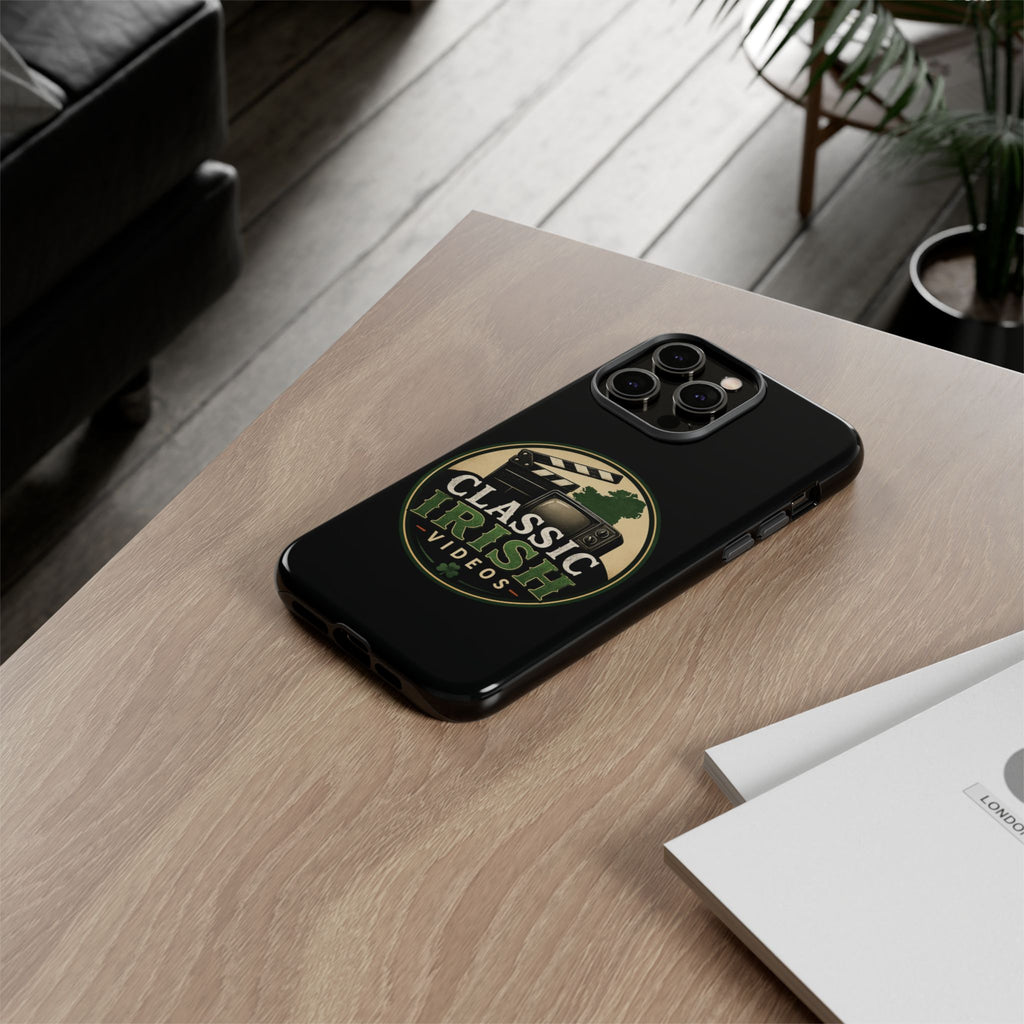 Classic Irish Videos Phone Case – Vintage Film Reel Irish Logo Protective Cover