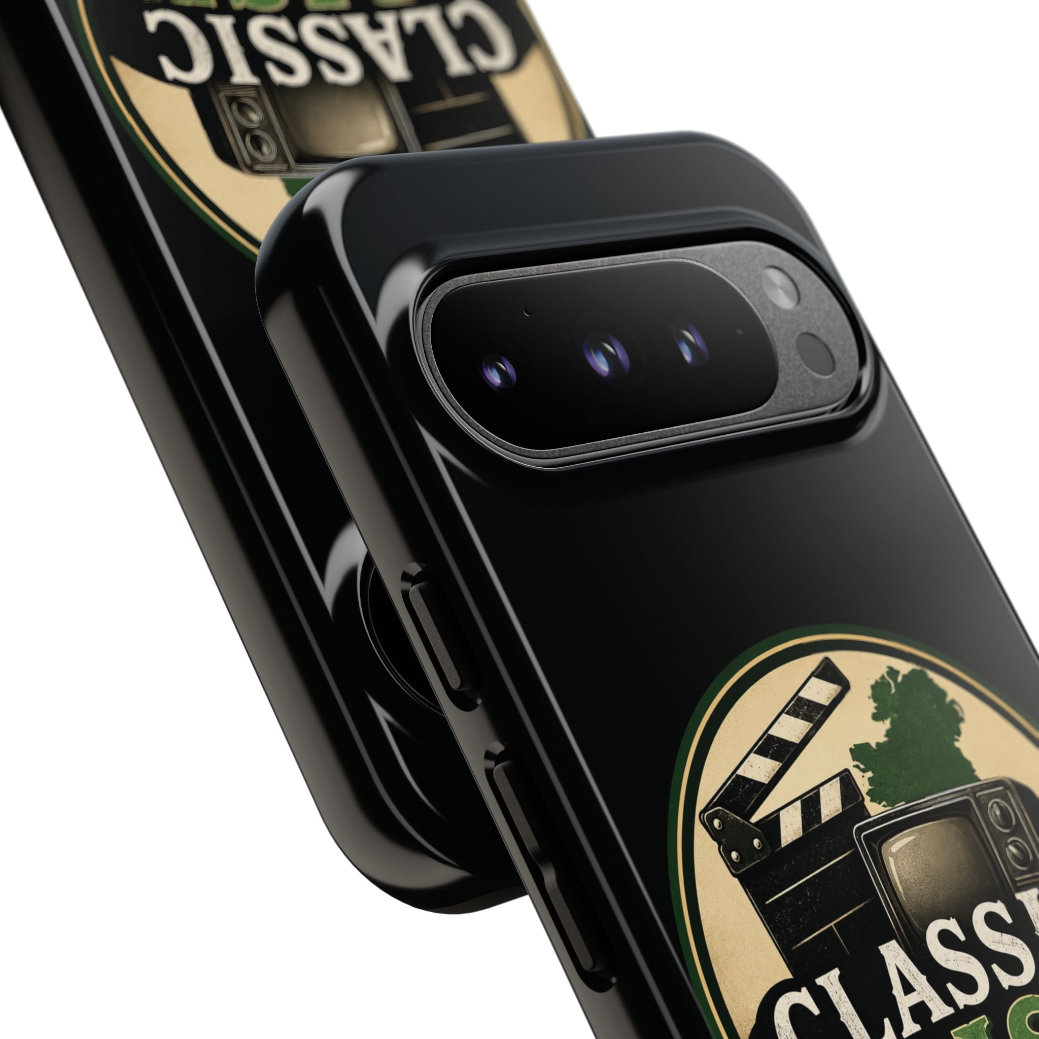 Classic Irish Videos Phone Case – Vintage Film Reel Irish Logo Protective Cover