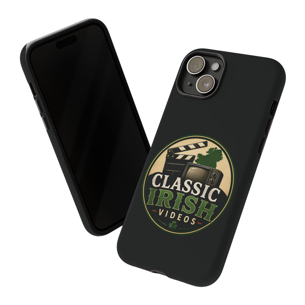 Classic Irish Videos Phone Case – Vintage Film Reel Irish Logo Protective Cover