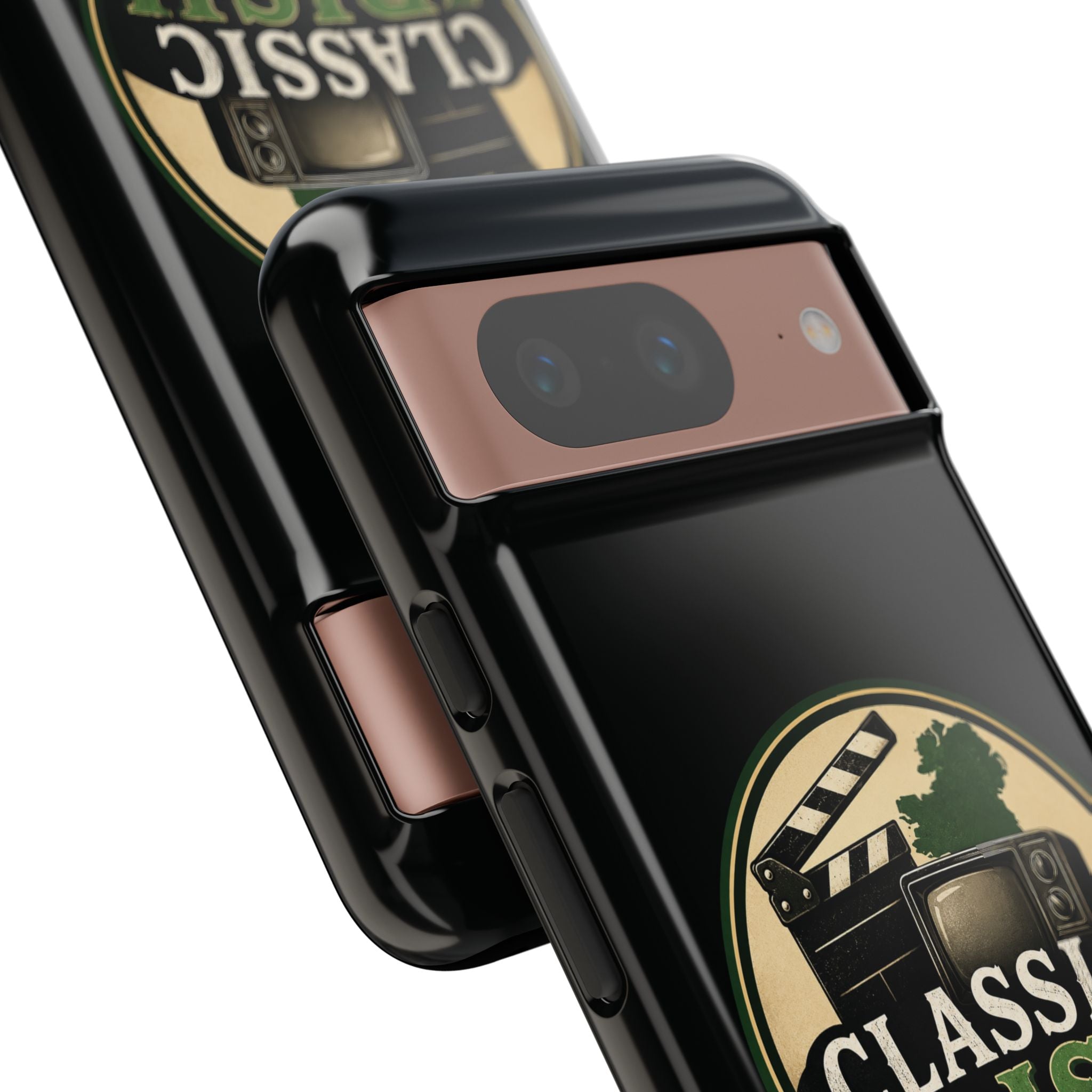 Classic Irish Videos Phone Case – Vintage Film Reel Irish Logo Protective Cover