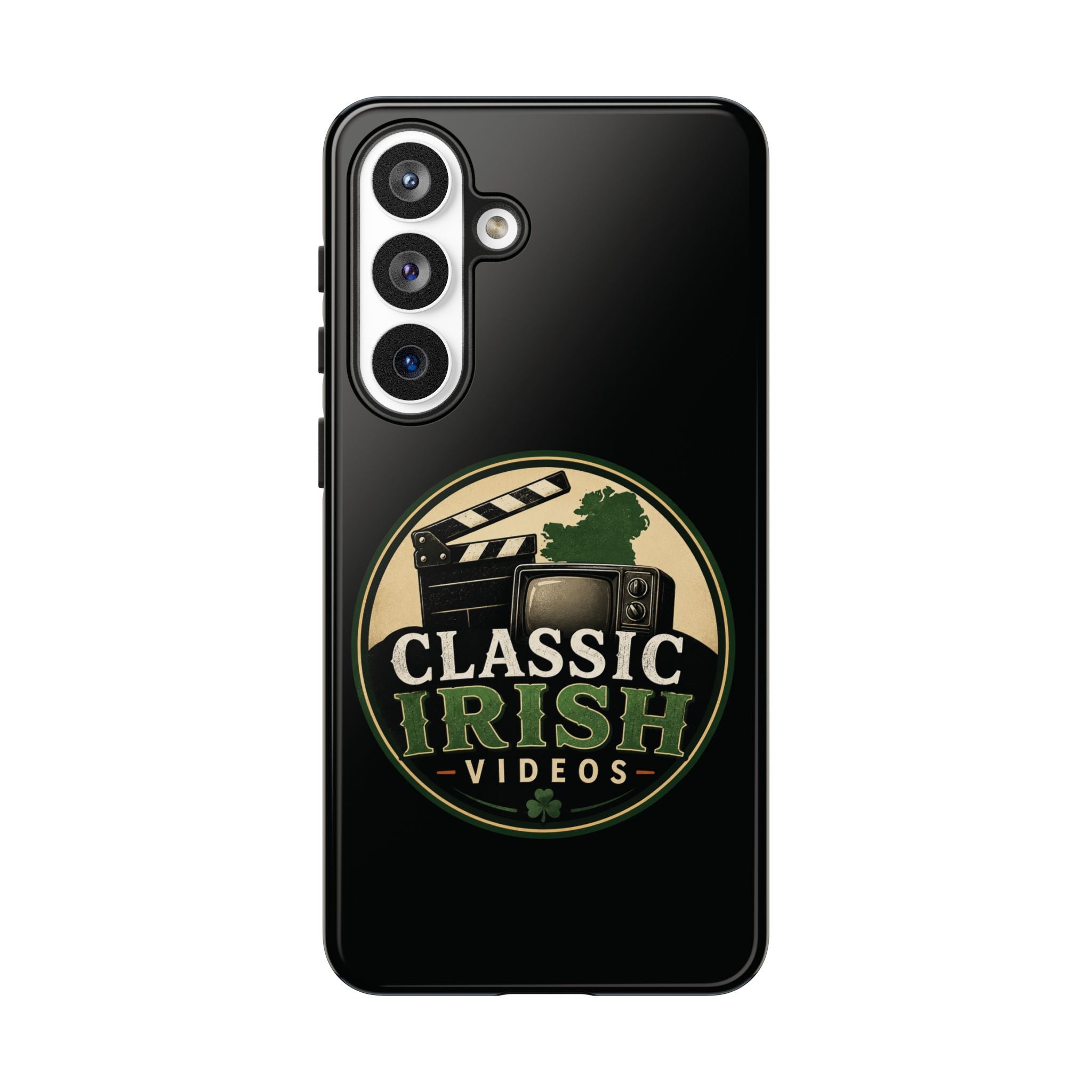 Classic Irish Videos Phone Case – Vintage Film Reel Irish Logo Protective Cover