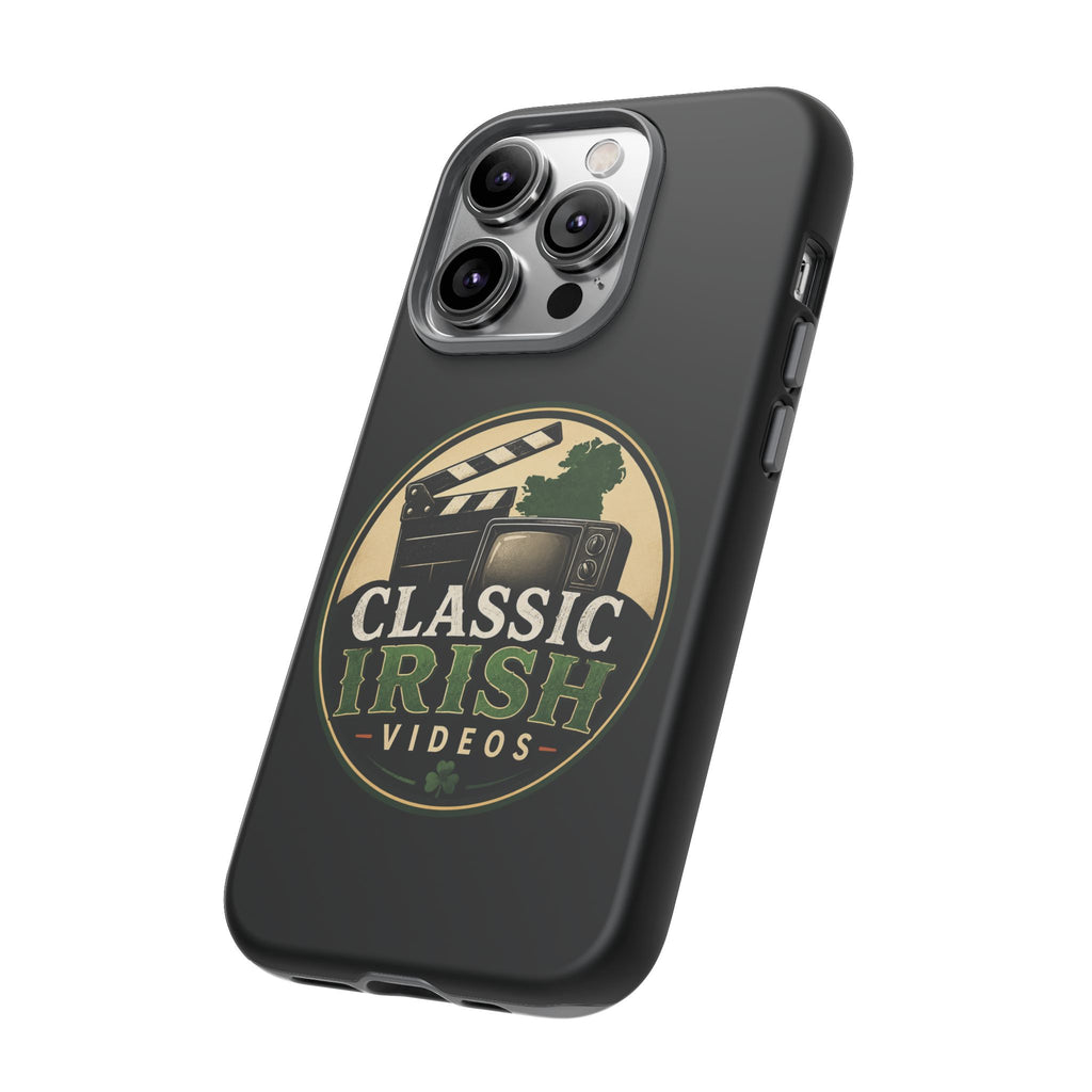 Classic Irish Videos Phone Case – Vintage Film Reel Irish Logo Protective Cover