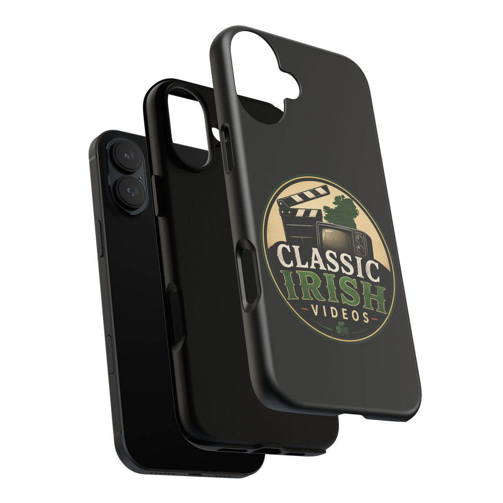 Classic Irish Videos Phone Case – Vintage Film Reel Irish Logo Protective Cover