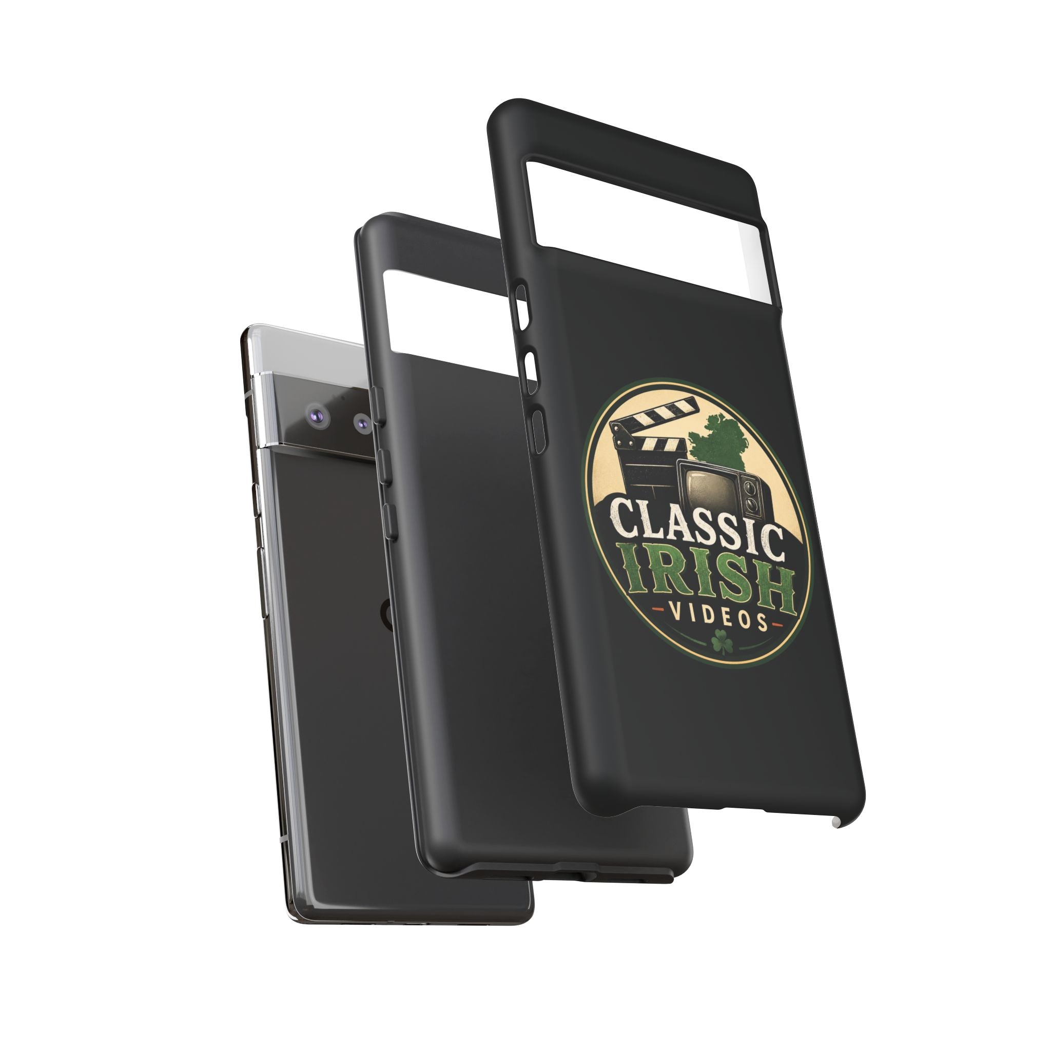 Classic Irish Videos Phone Case – Vintage Film Reel Irish Logo Protective Cover