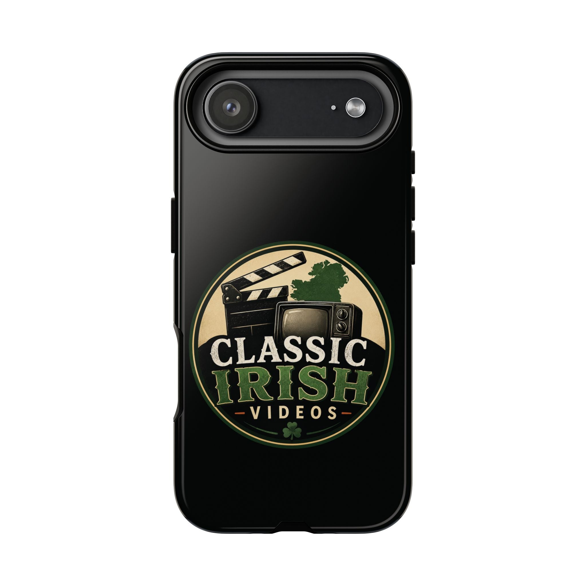 Classic Irish Videos Phone Case – Vintage Film Reel Irish Logo Protective Cover
