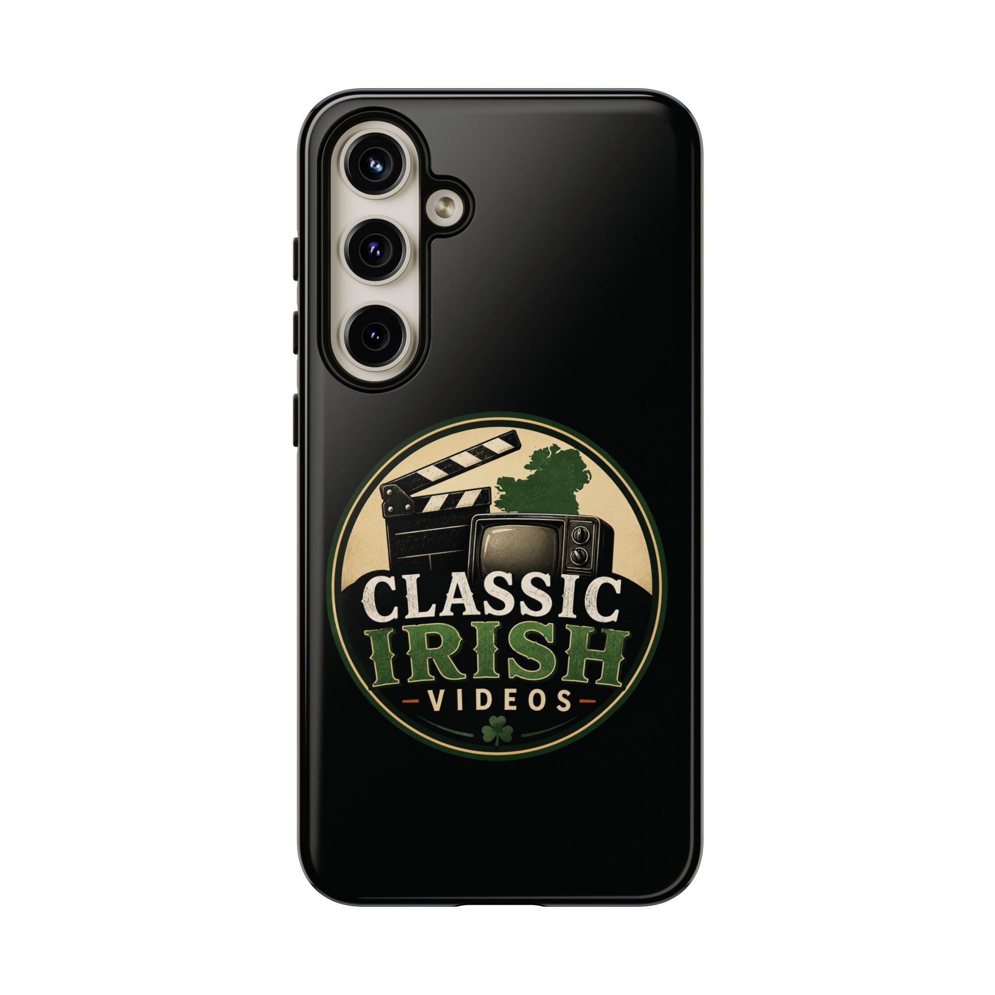 Classic Irish Videos Phone Case – Vintage Film Reel Irish Logo Protective Cover