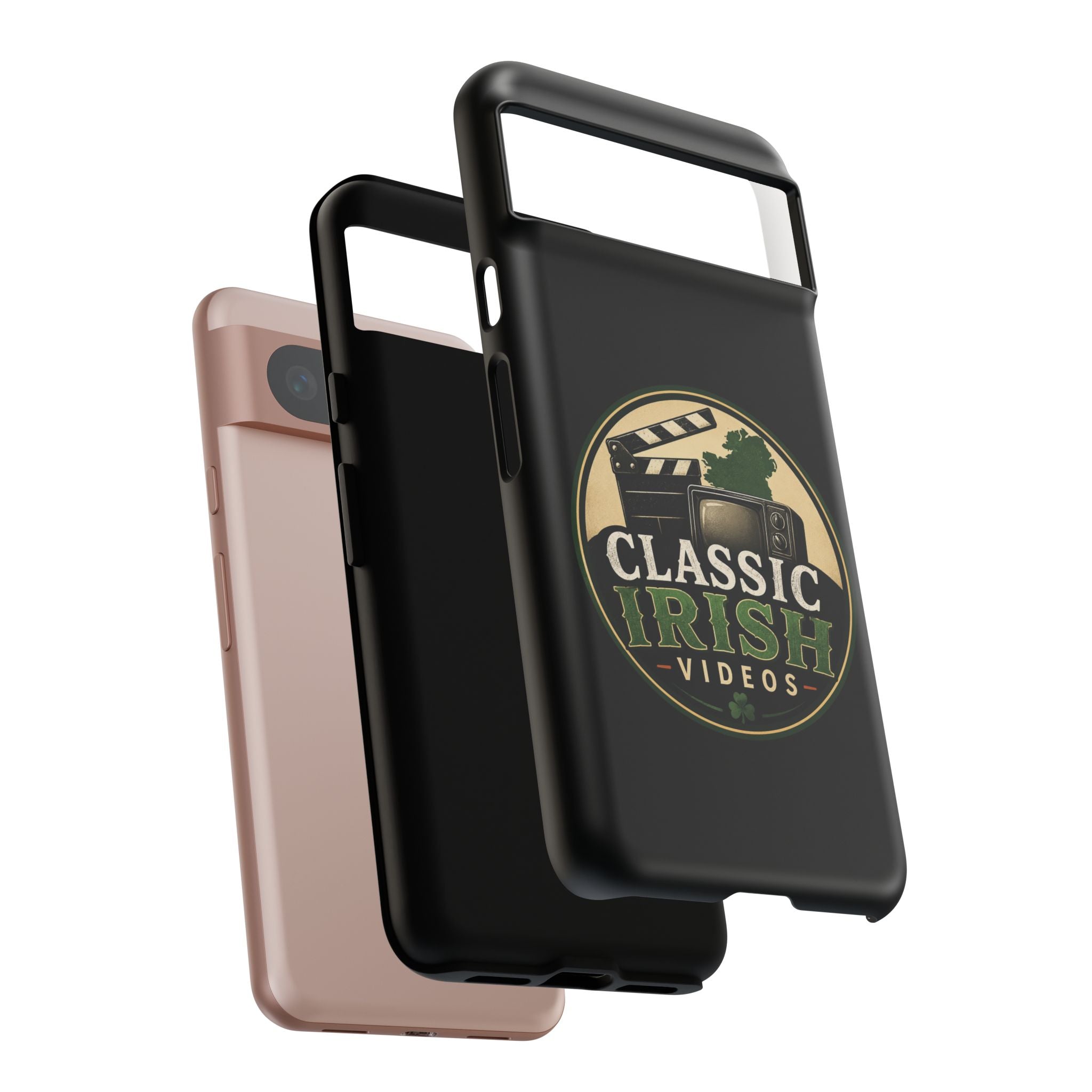 Classic Irish Videos Phone Case – Vintage Film Reel Irish Logo Protective Cover