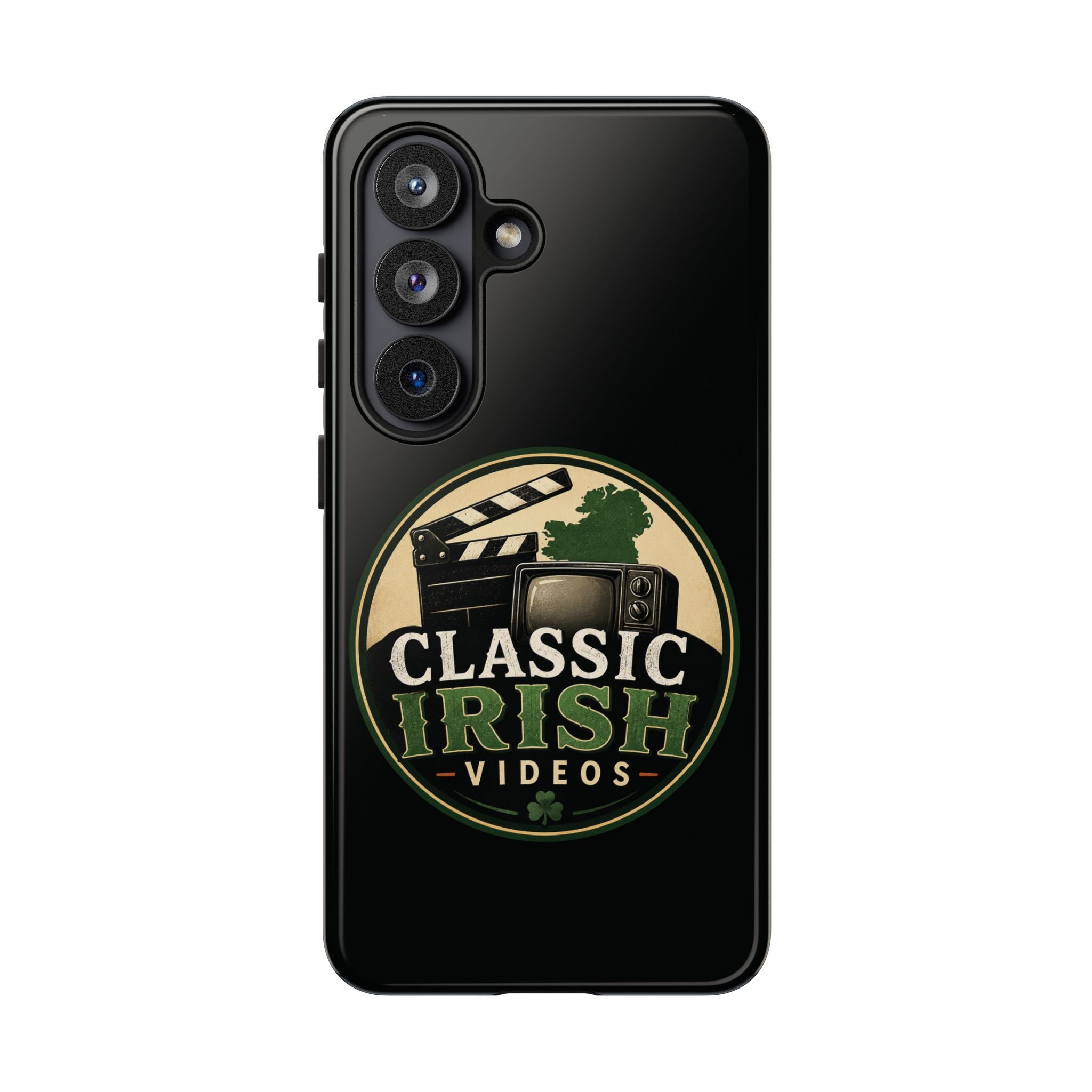 Classic Irish Videos Phone Case – Vintage Film Reel Irish Logo Protective Cover