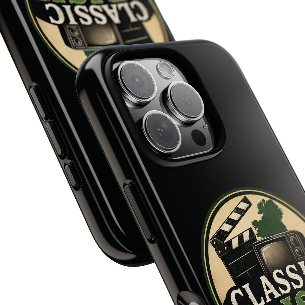 Classic Irish Videos Phone Case – Vintage Film Reel Irish Logo Protective Cover
