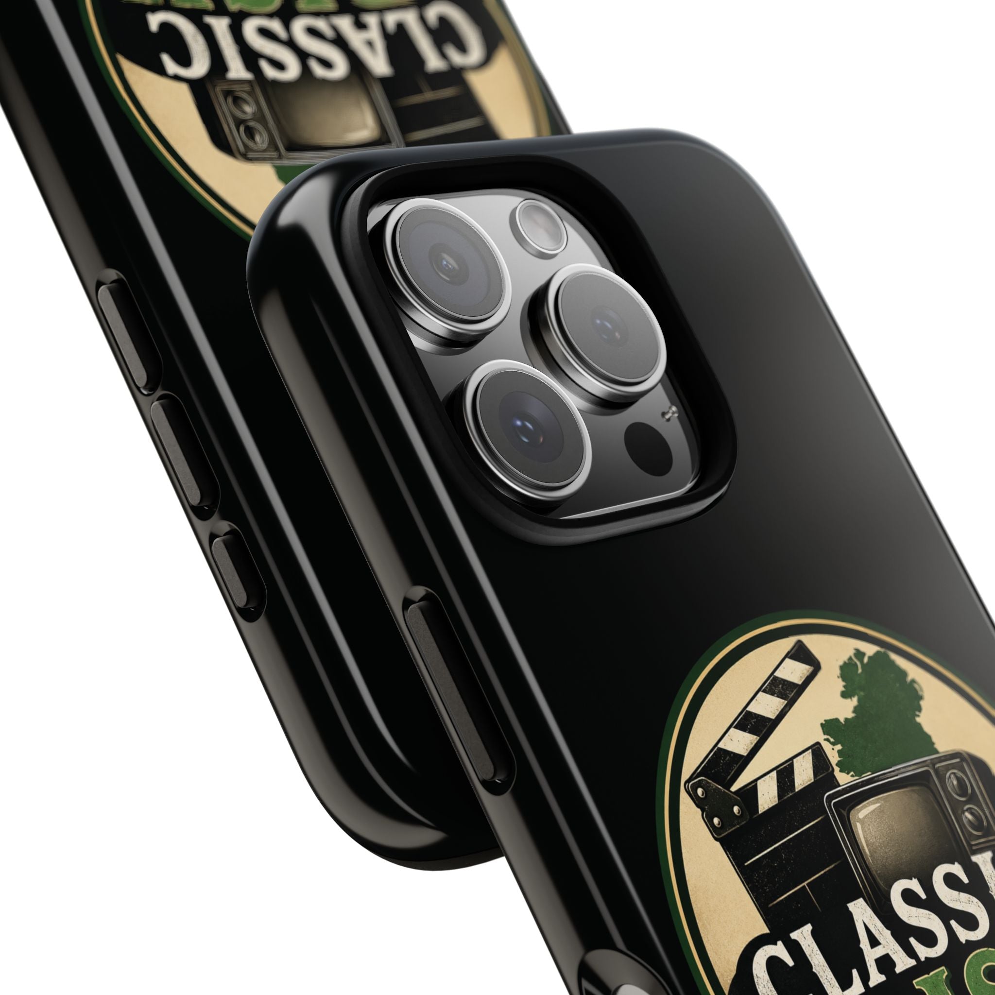 Classic Irish Videos Phone Case – Vintage Film Reel Irish Logo Protective Cover