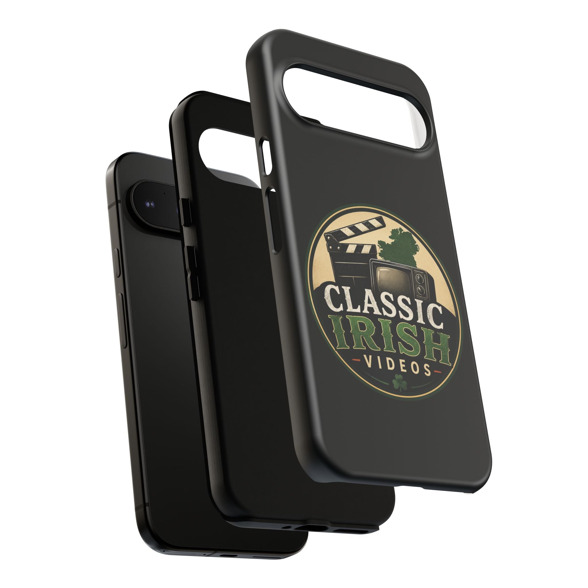 Classic Irish Videos Phone Case – Vintage Film Reel Irish Logo Protective Cover