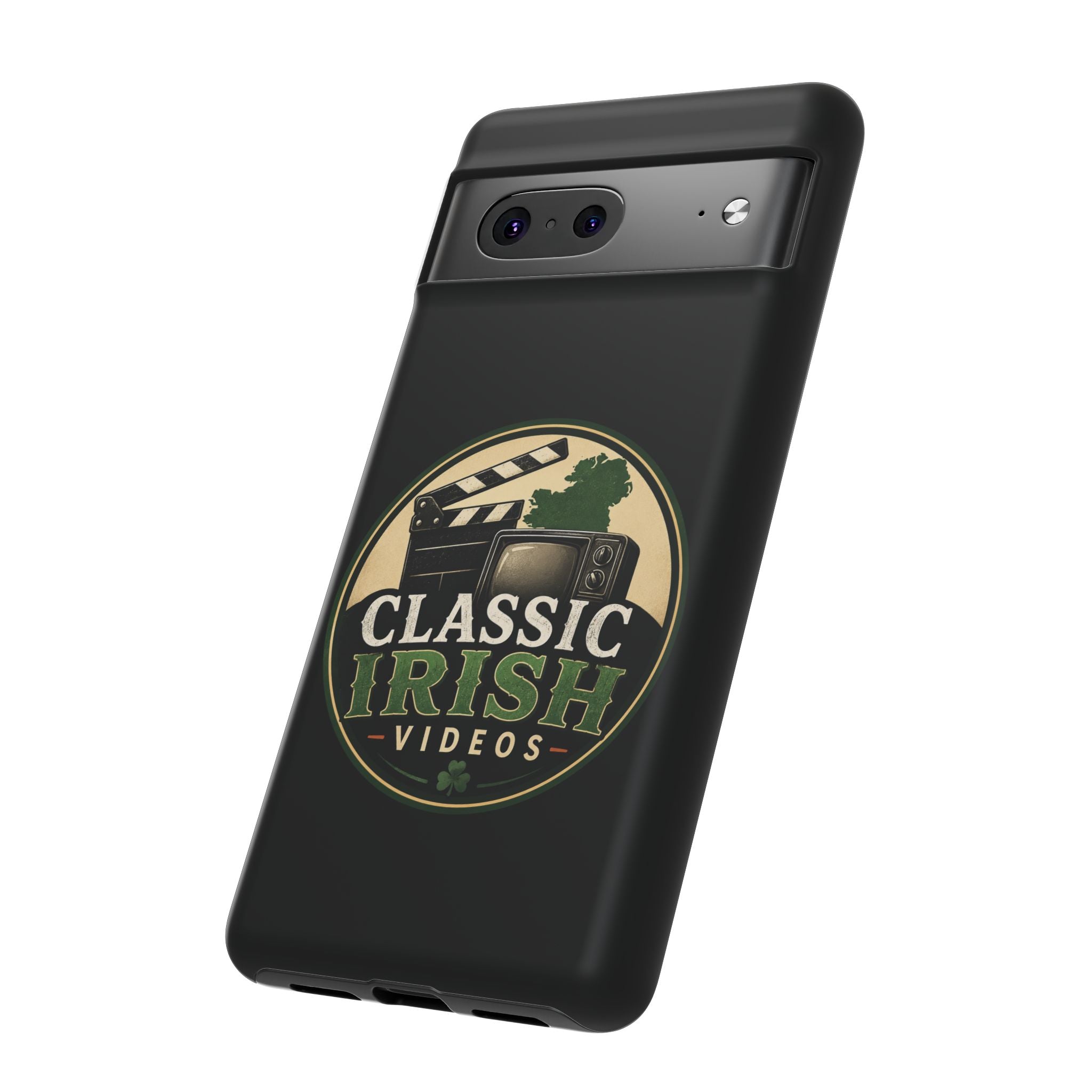 Classic Irish Videos Phone Case – Vintage Film Reel Irish Logo Protective Cover