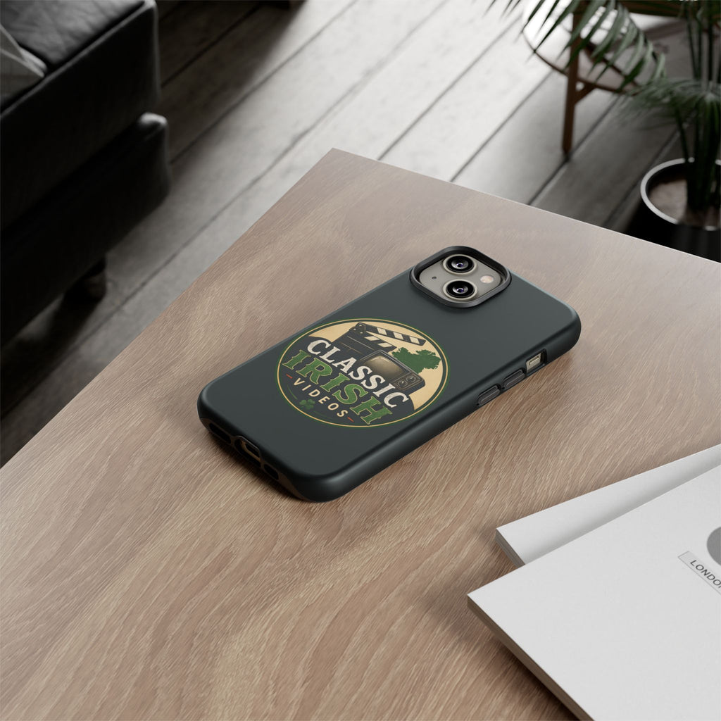 Classic Irish Videos Phone Case – Vintage Film Reel Irish Logo Protective Cover