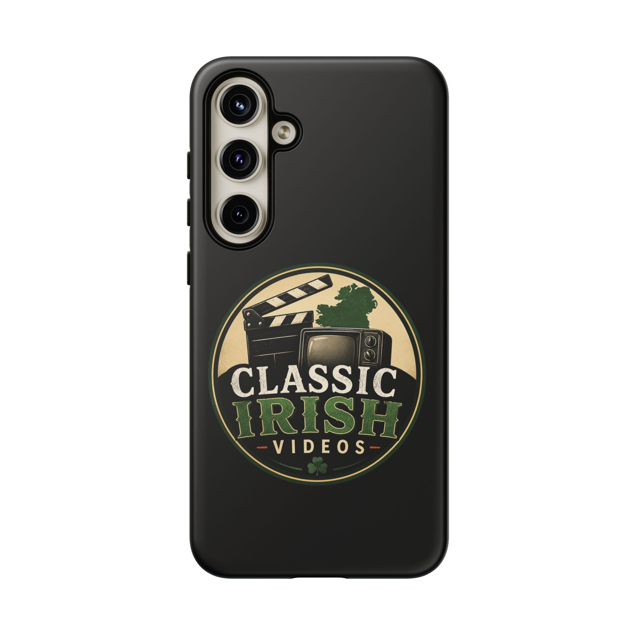 Classic Irish Videos Phone Case – Vintage Film Reel Irish Logo Protective Cover