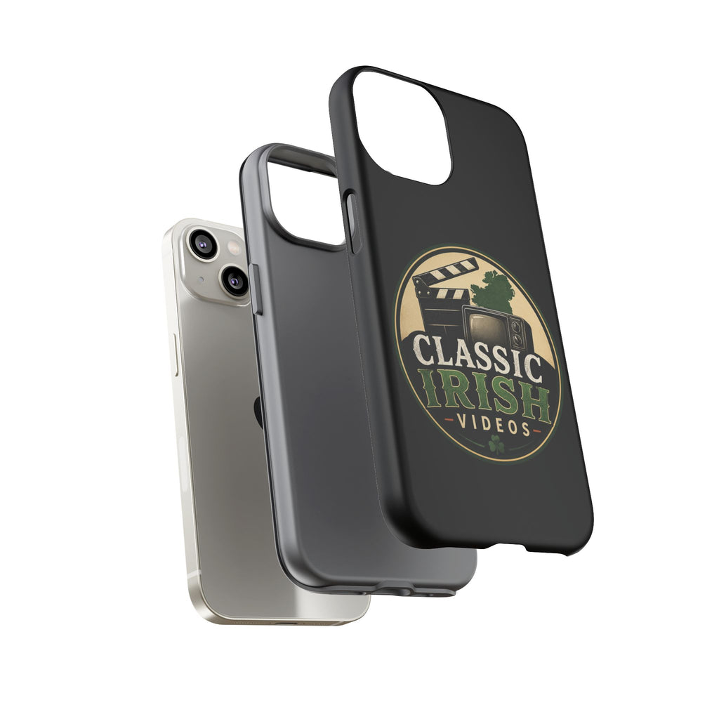 Classic Irish Videos Phone Case – Vintage Film Reel Irish Logo Protective Cover