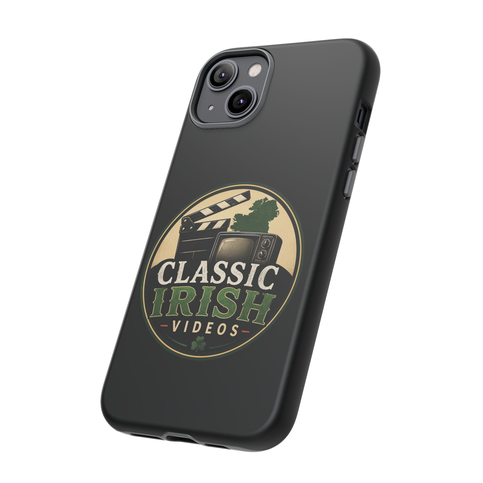 Classic Irish Videos Phone Case – Vintage Film Reel Irish Logo Protective Cover