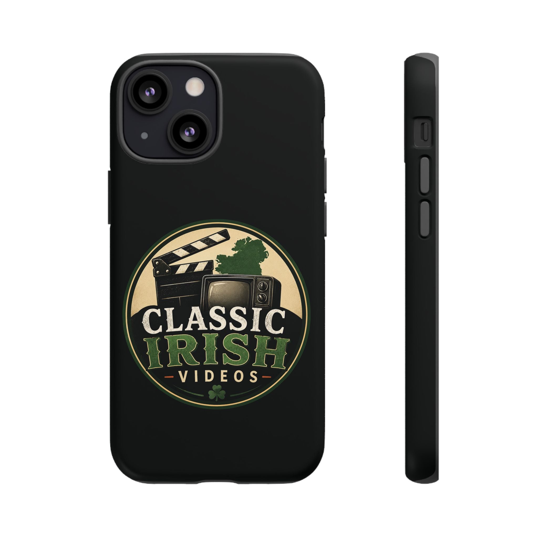 Classic Irish Videos Phone Case – Vintage Film Reel Irish Logo Protective Cover