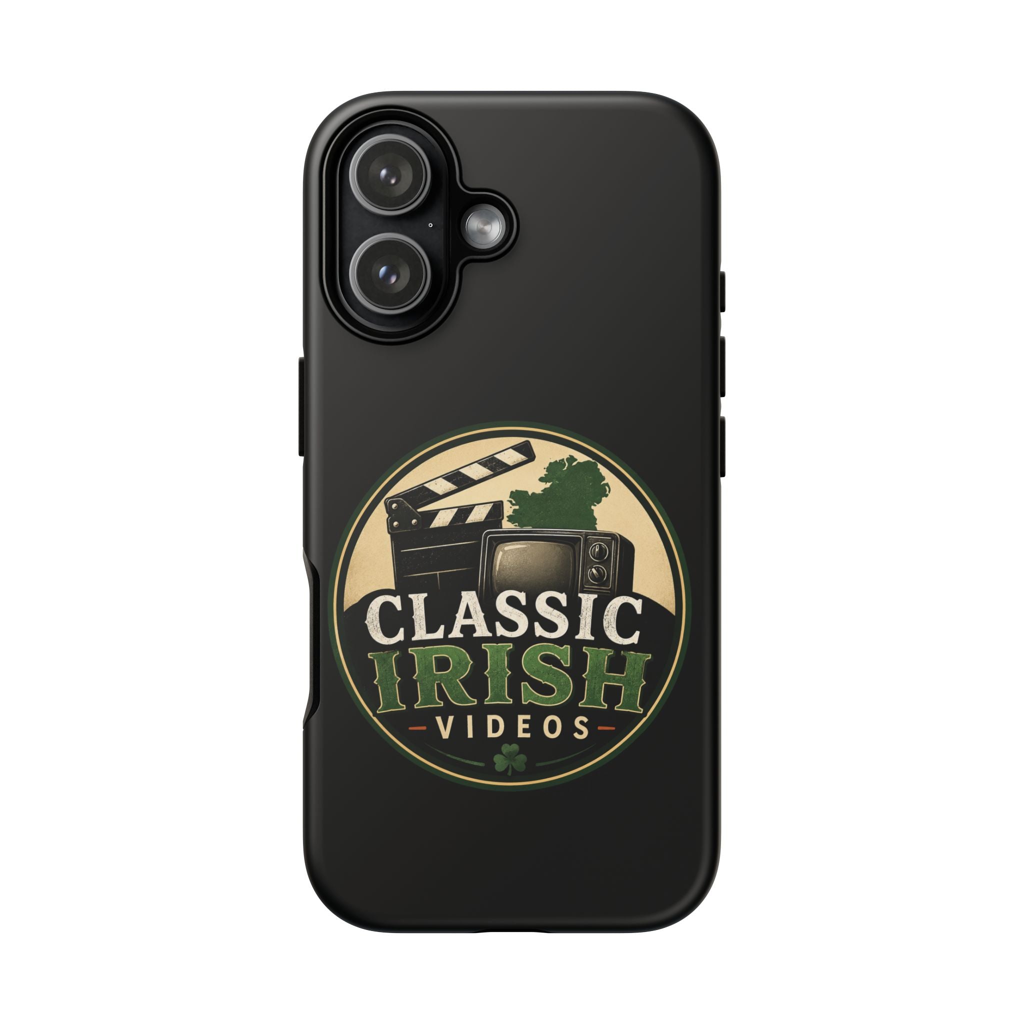 Classic Irish Videos Phone Case – Vintage Film Reel Irish Logo Protective Cover
