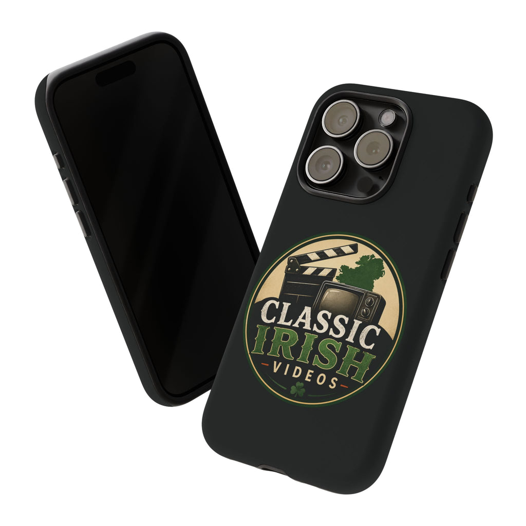 Classic Irish Videos Phone Case – Vintage Film Reel Irish Logo Protective Cover