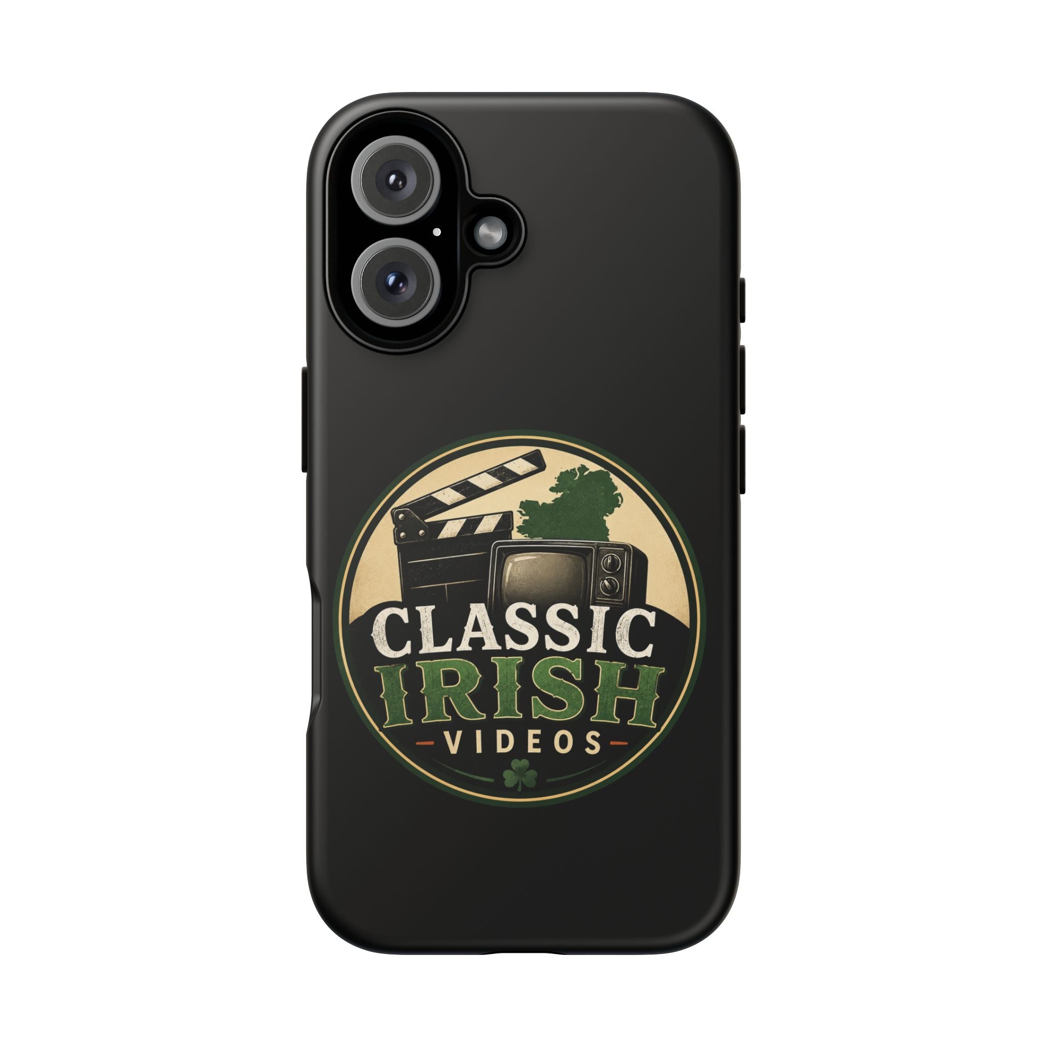 Classic Irish Videos Phone Case – Vintage Film Reel Irish Logo Protective Cover