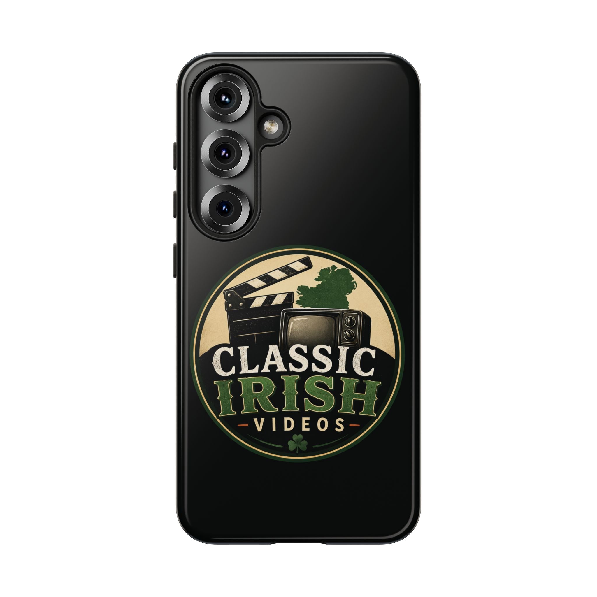 Classic Irish Videos Phone Case – Vintage Film Reel Irish Logo Protective Cover