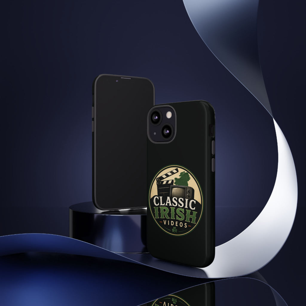 Classic Irish Videos Phone Case – Vintage Film Reel Irish Logo Protective Cover