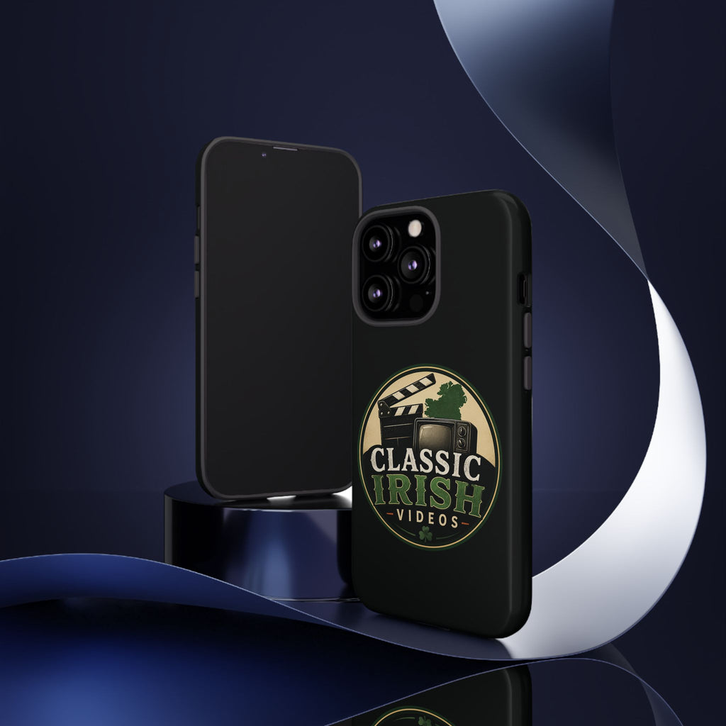 Classic Irish Videos Phone Case – Vintage Film Reel Irish Logo Protective Cover