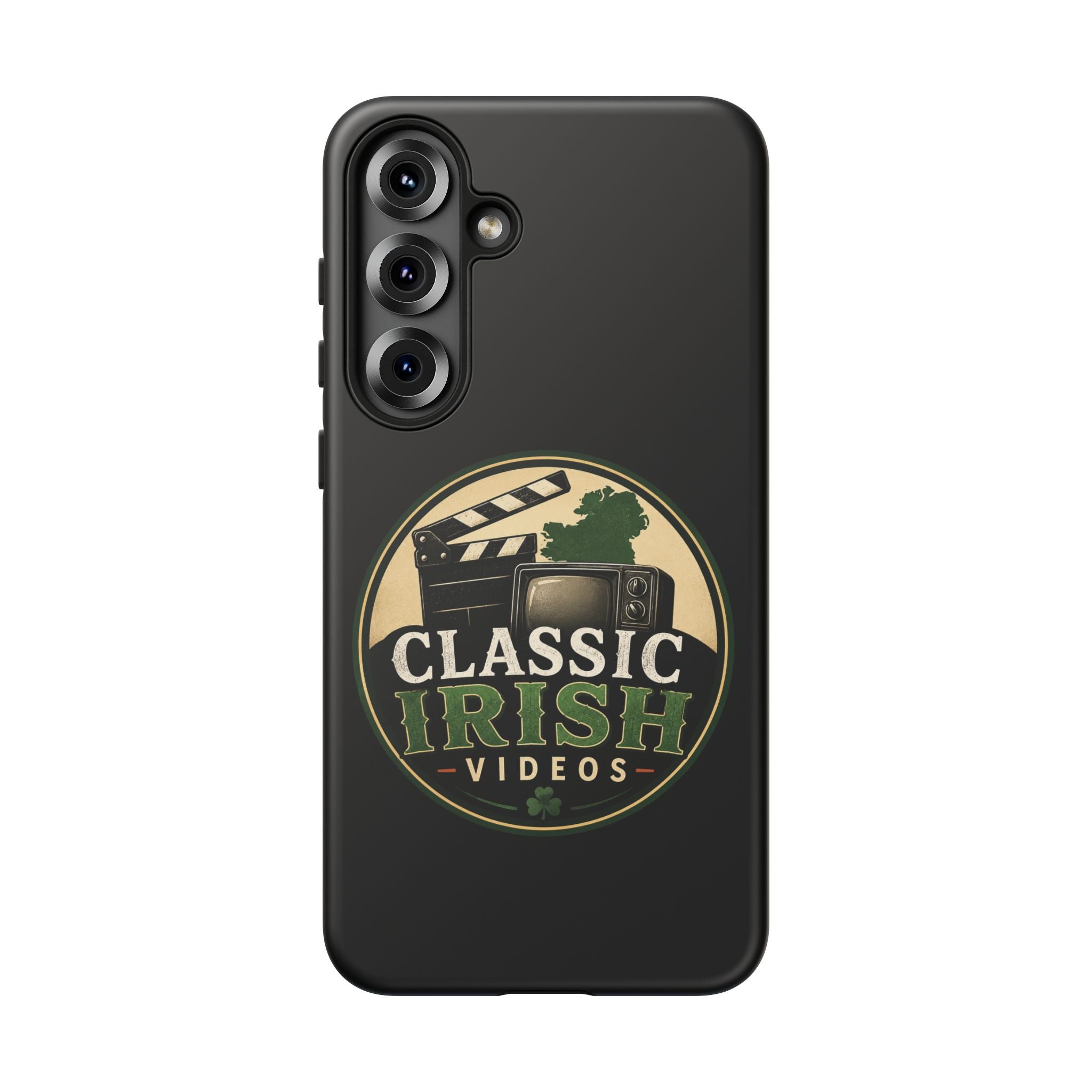 Classic Irish Videos Phone Case – Vintage Film Reel Irish Logo Protective Cover
