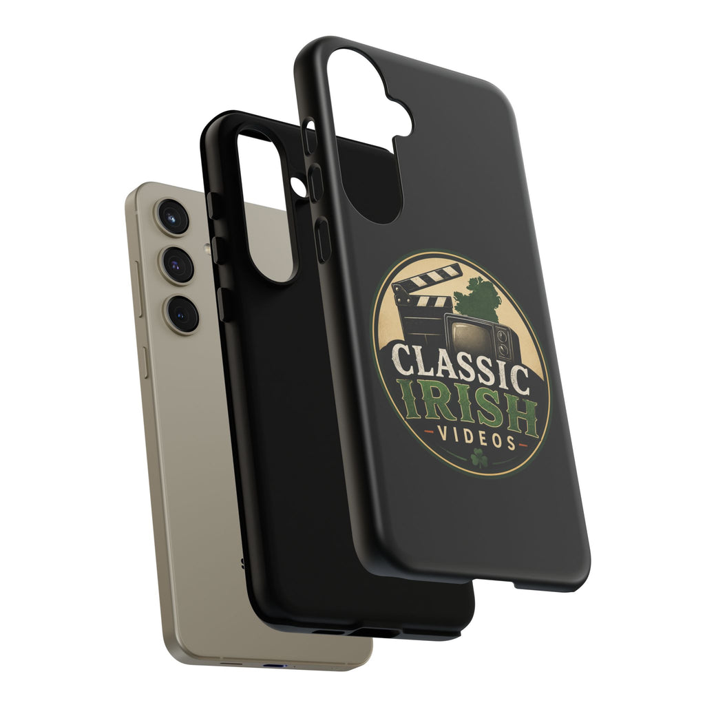 Classic Irish Videos Phone Case – Vintage Film Reel Irish Logo Protective Cover