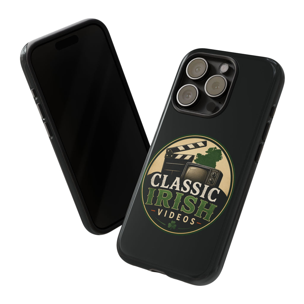 Classic Irish Videos Phone Case – Vintage Film Reel Irish Logo Protective Cover