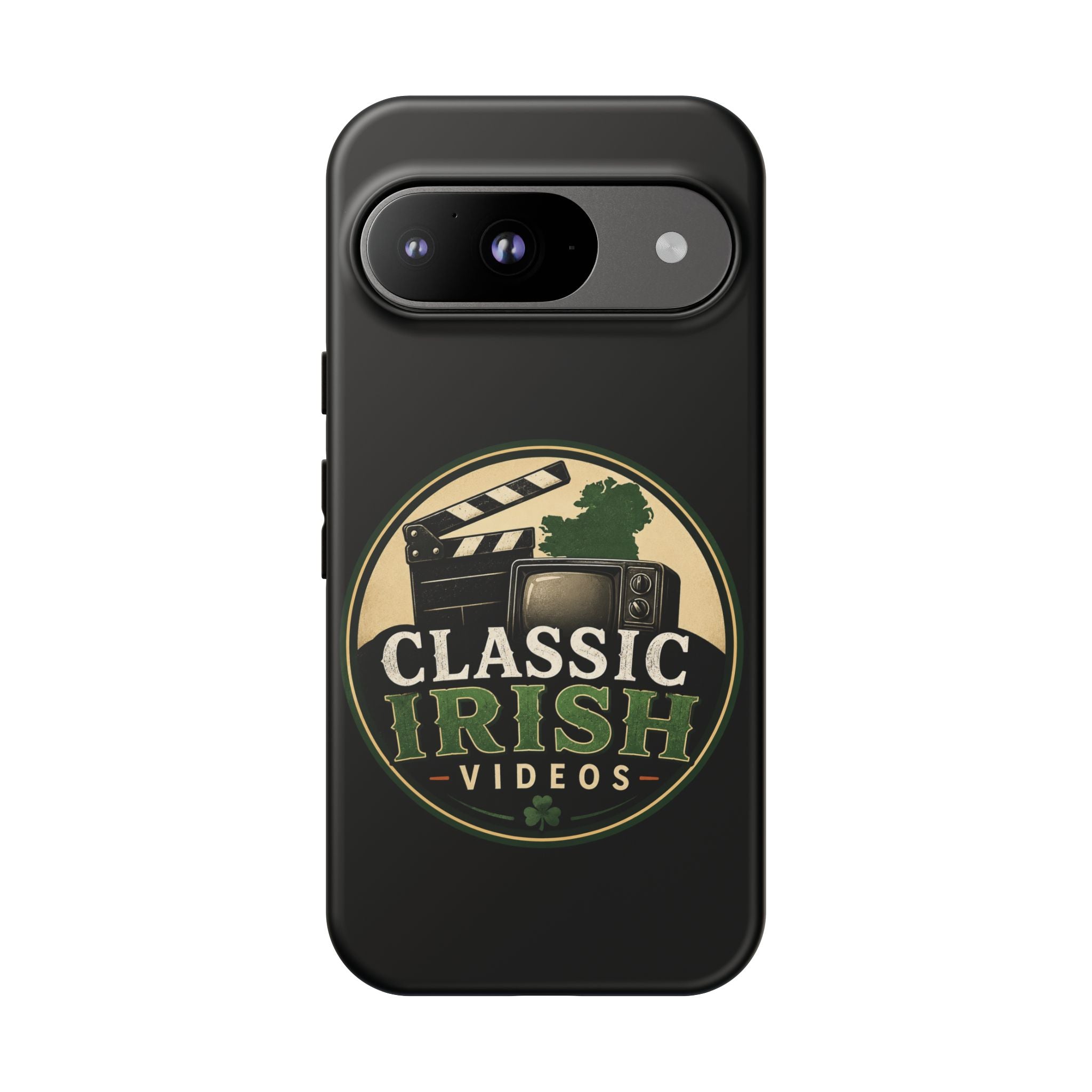 Classic Irish Videos Phone Case – Vintage Film Reel Irish Logo Protective Cover