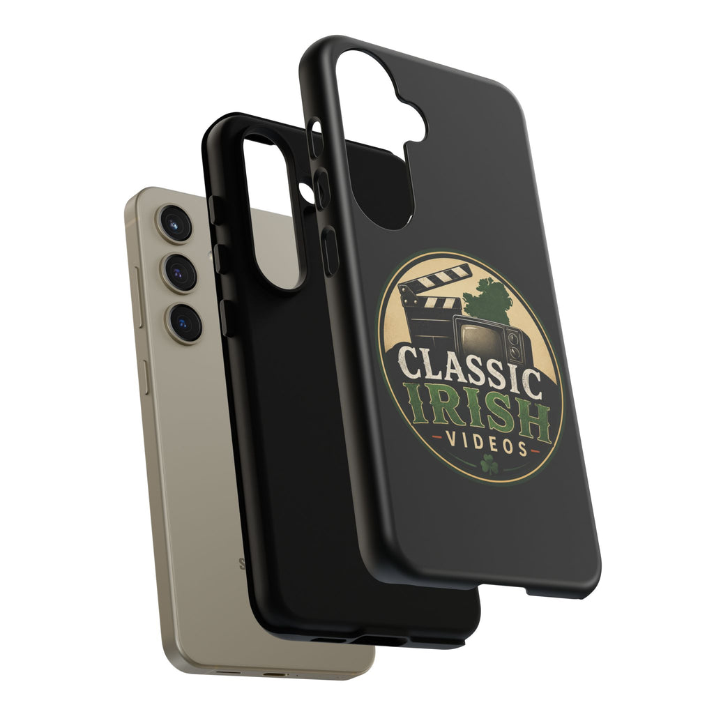 Classic Irish Videos Phone Case – Vintage Film Reel Irish Logo Protective Cover