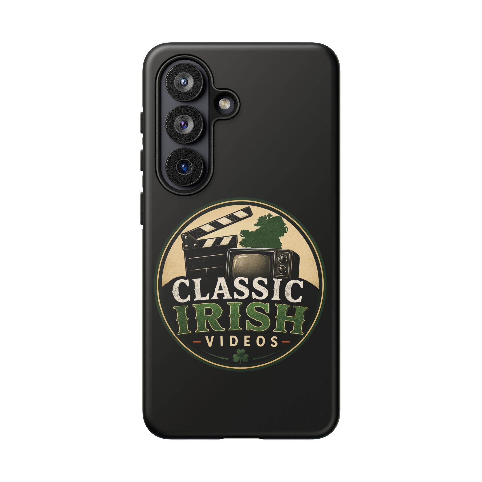 Classic Irish Videos Phone Case – Vintage Film Reel Irish Logo Protective Cover