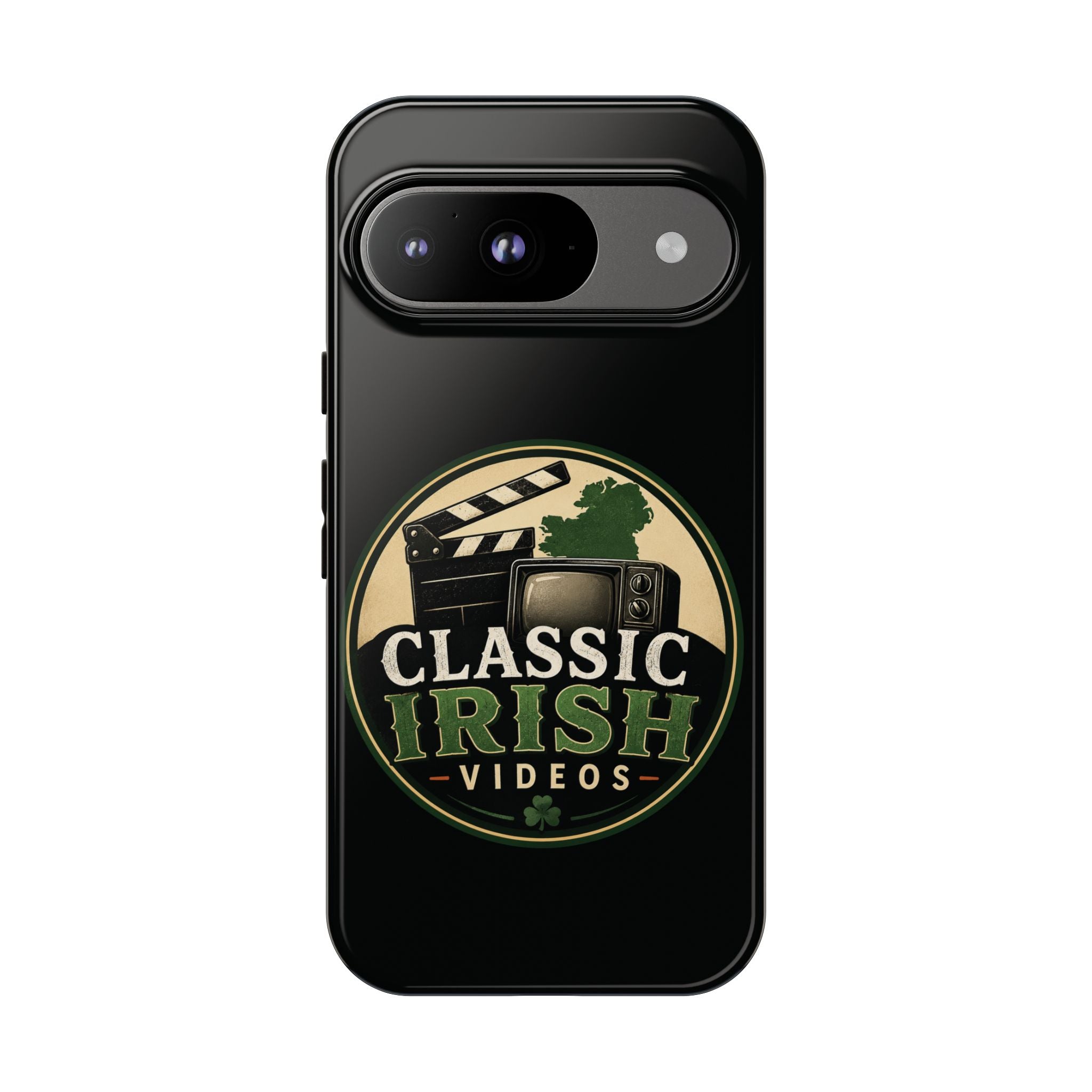 Classic Irish Videos Phone Case – Vintage Film Reel Irish Logo Protective Cover