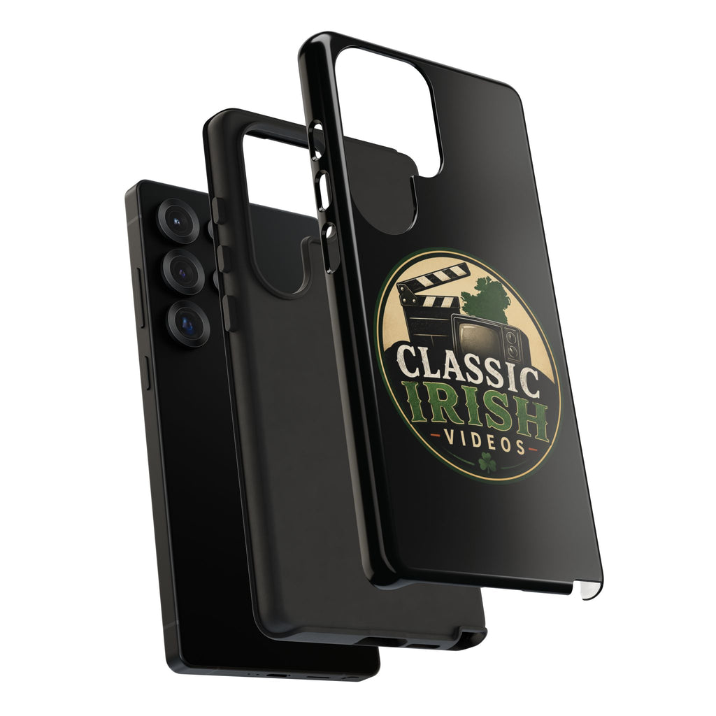 Classic Irish Videos Phone Case – Vintage Film Reel Irish Logo Protective Cover