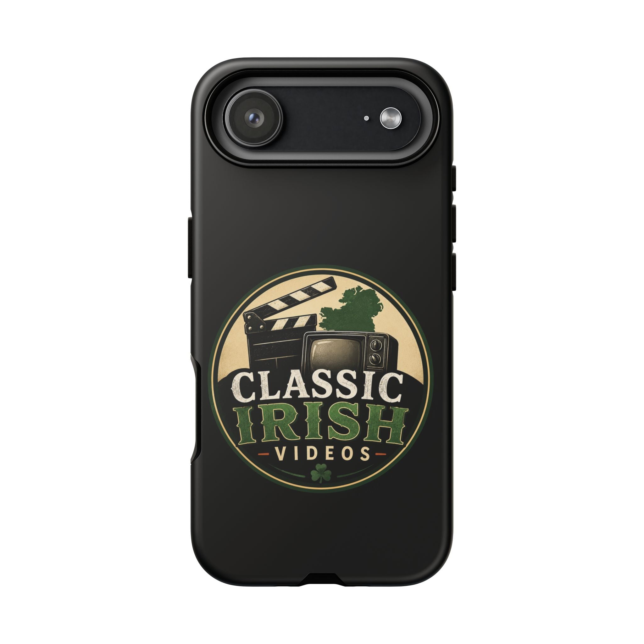 Classic Irish Videos Phone Case – Vintage Film Reel Irish Logo Protective Cover