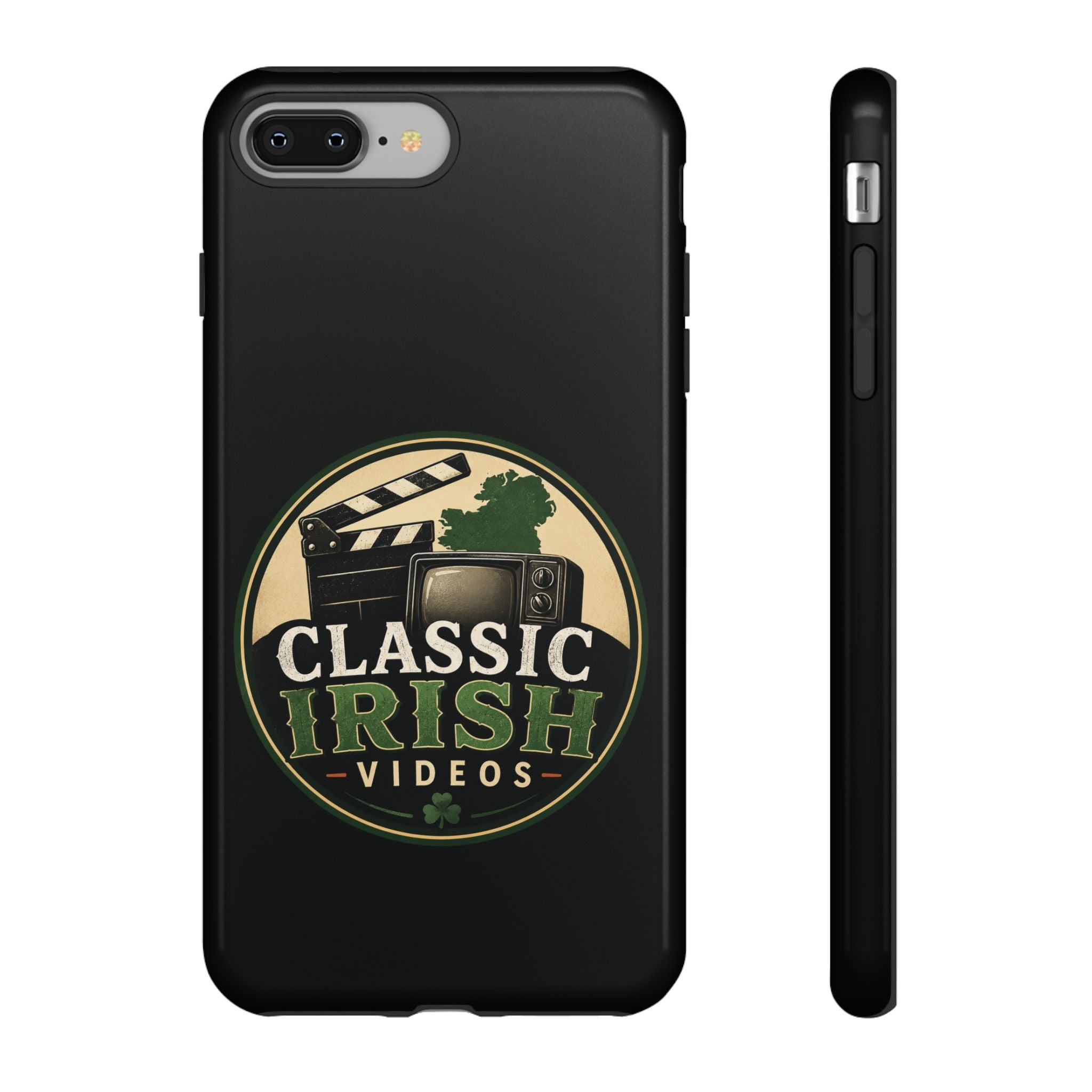 Classic Irish Videos Phone Case – Vintage Film Reel Irish Logo Protective Cover