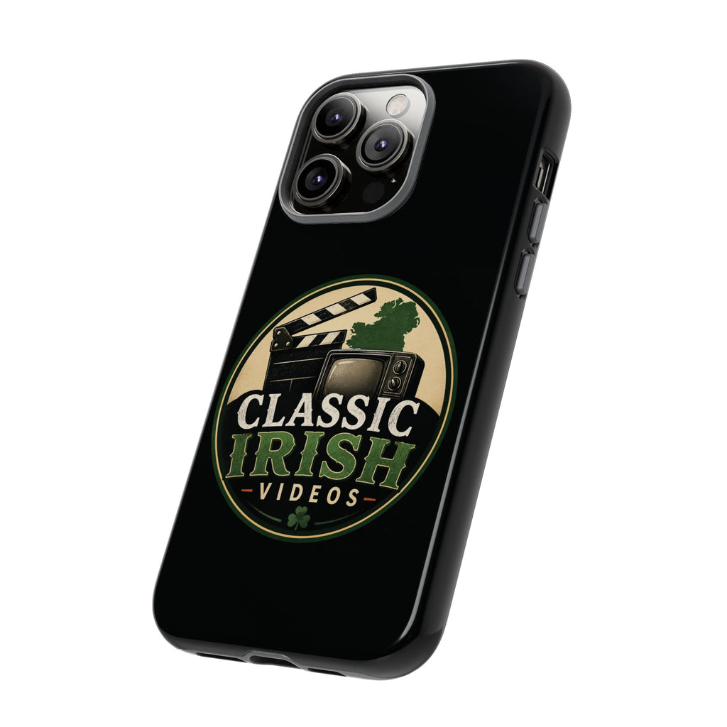 Classic Irish Videos Phone Case – Vintage Film Reel Irish Logo Protective Cover