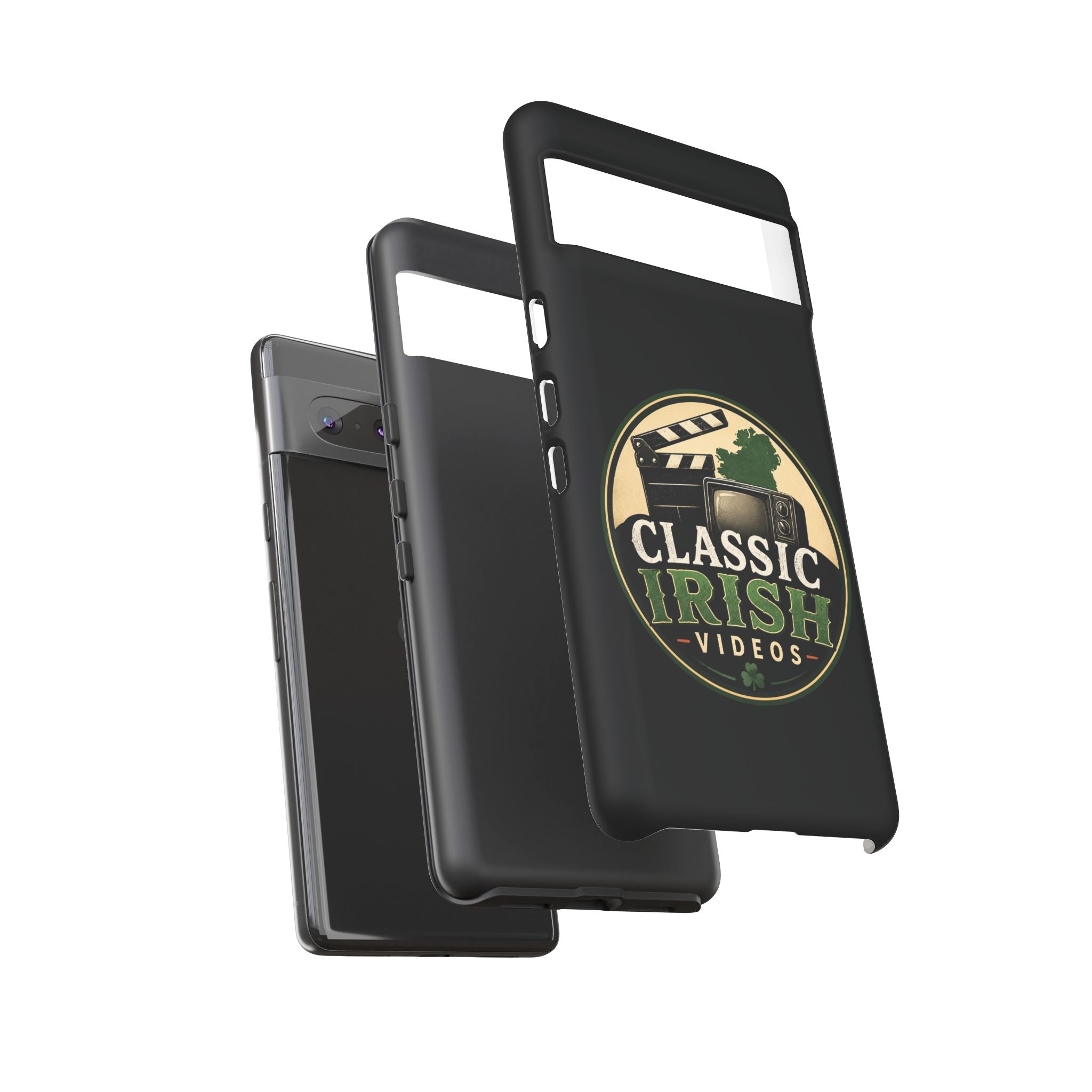 Classic Irish Videos Phone Case – Vintage Film Reel Irish Logo Protective Cover