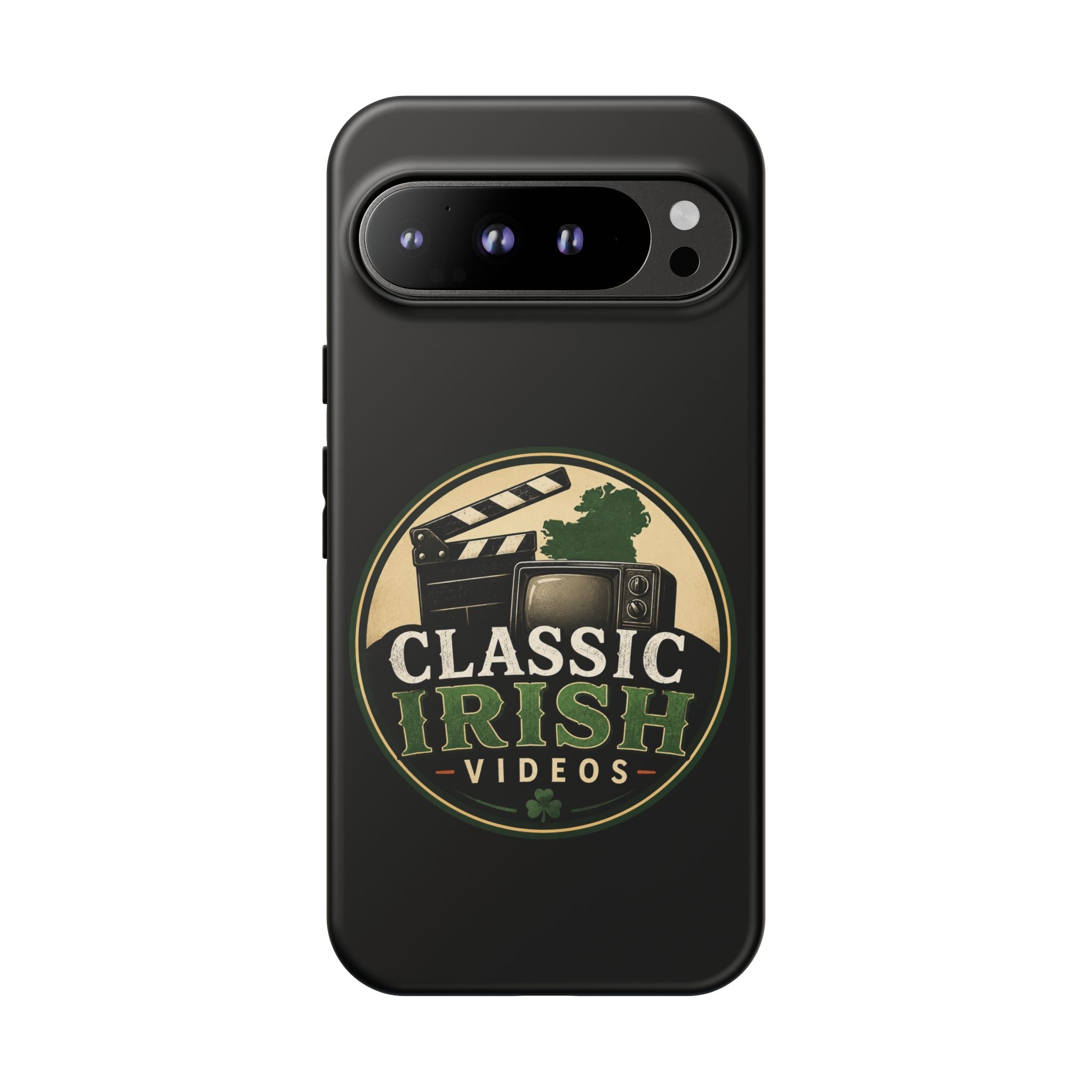 Classic Irish Videos Phone Case – Vintage Film Reel Irish Logo Protective Cover