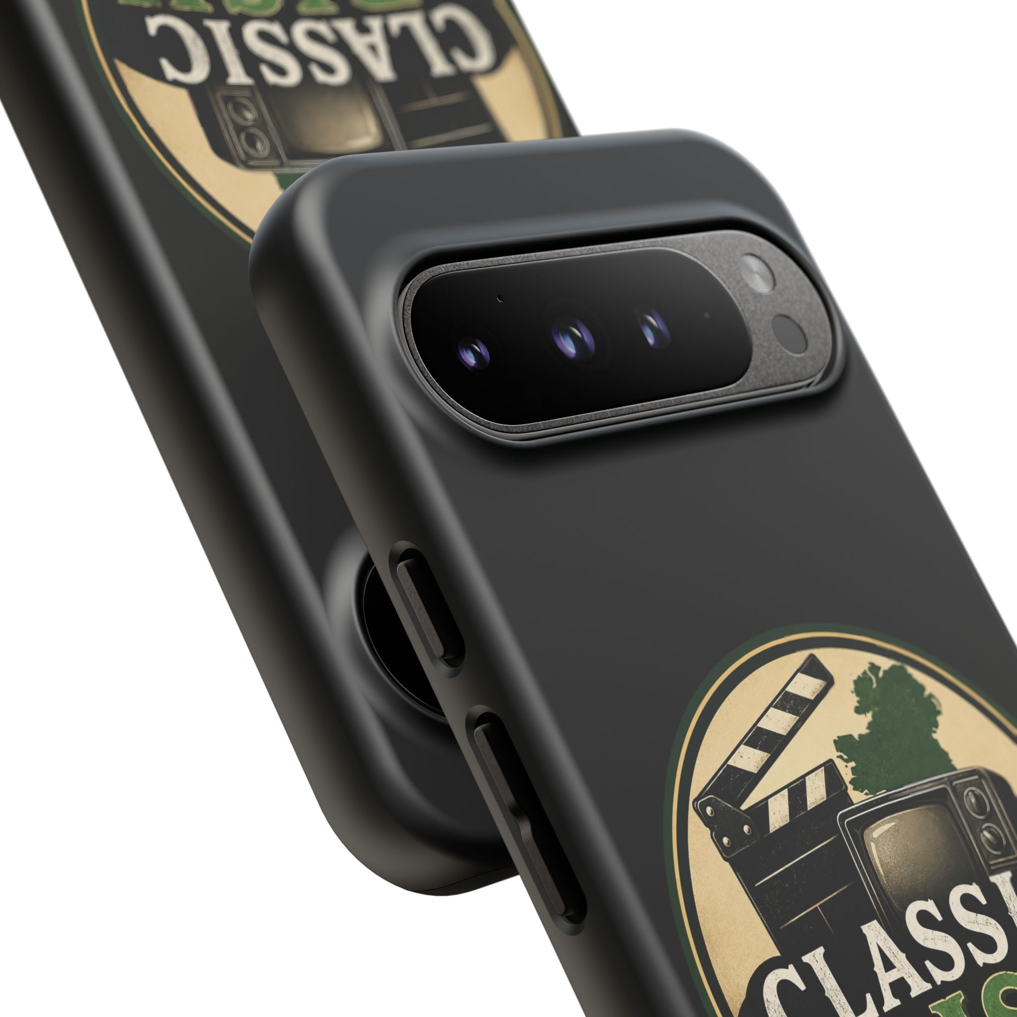 Classic Irish Videos Phone Case – Vintage Film Reel Irish Logo Protective Cover