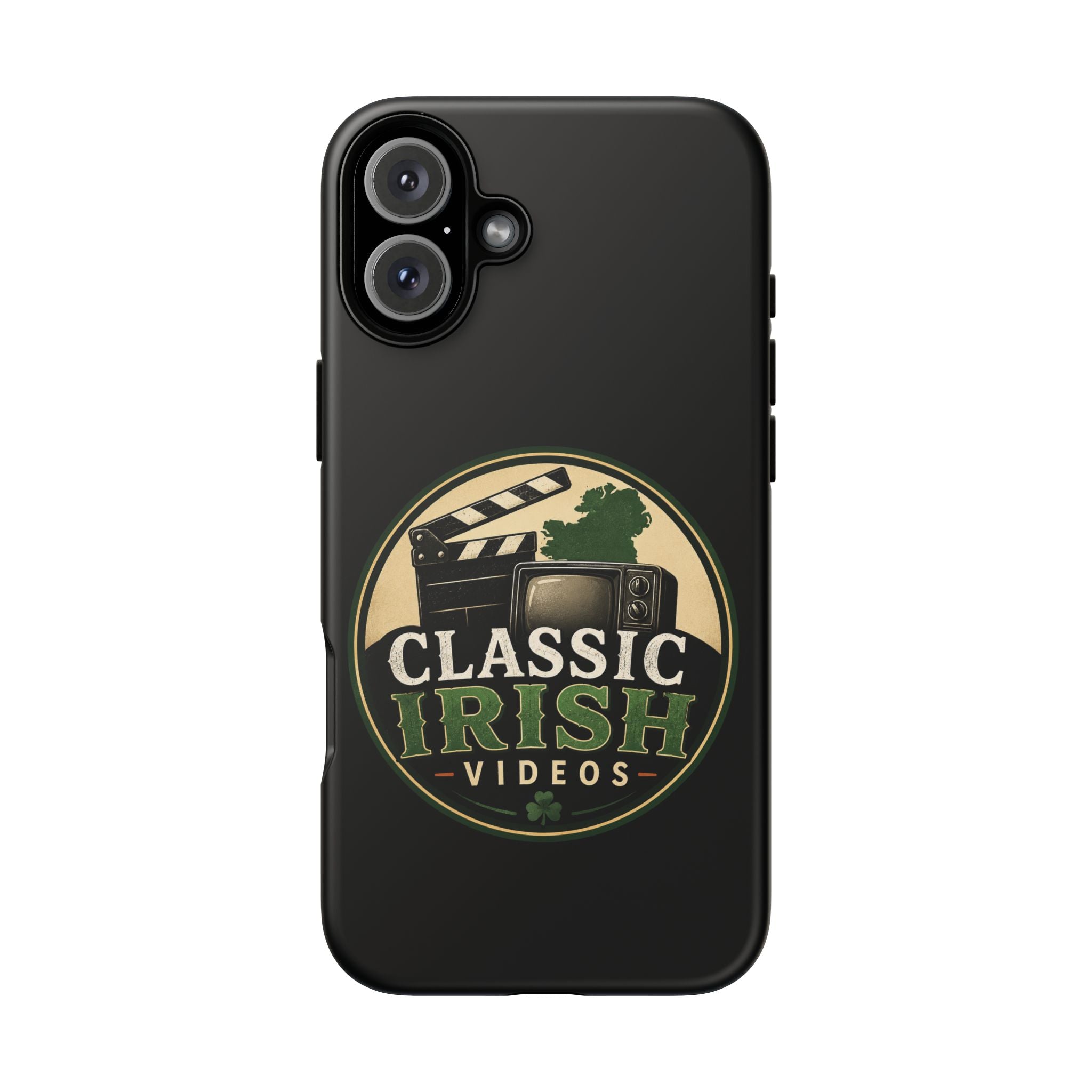 Classic Irish Videos Phone Case – Vintage Film Reel Irish Logo Protective Cover