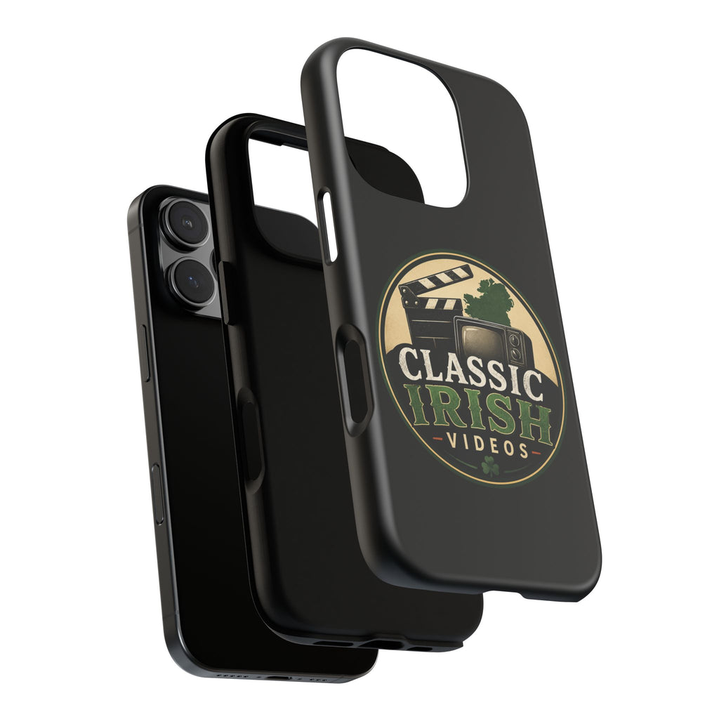Classic Irish Videos Phone Case – Vintage Film Reel Irish Logo Protective Cover