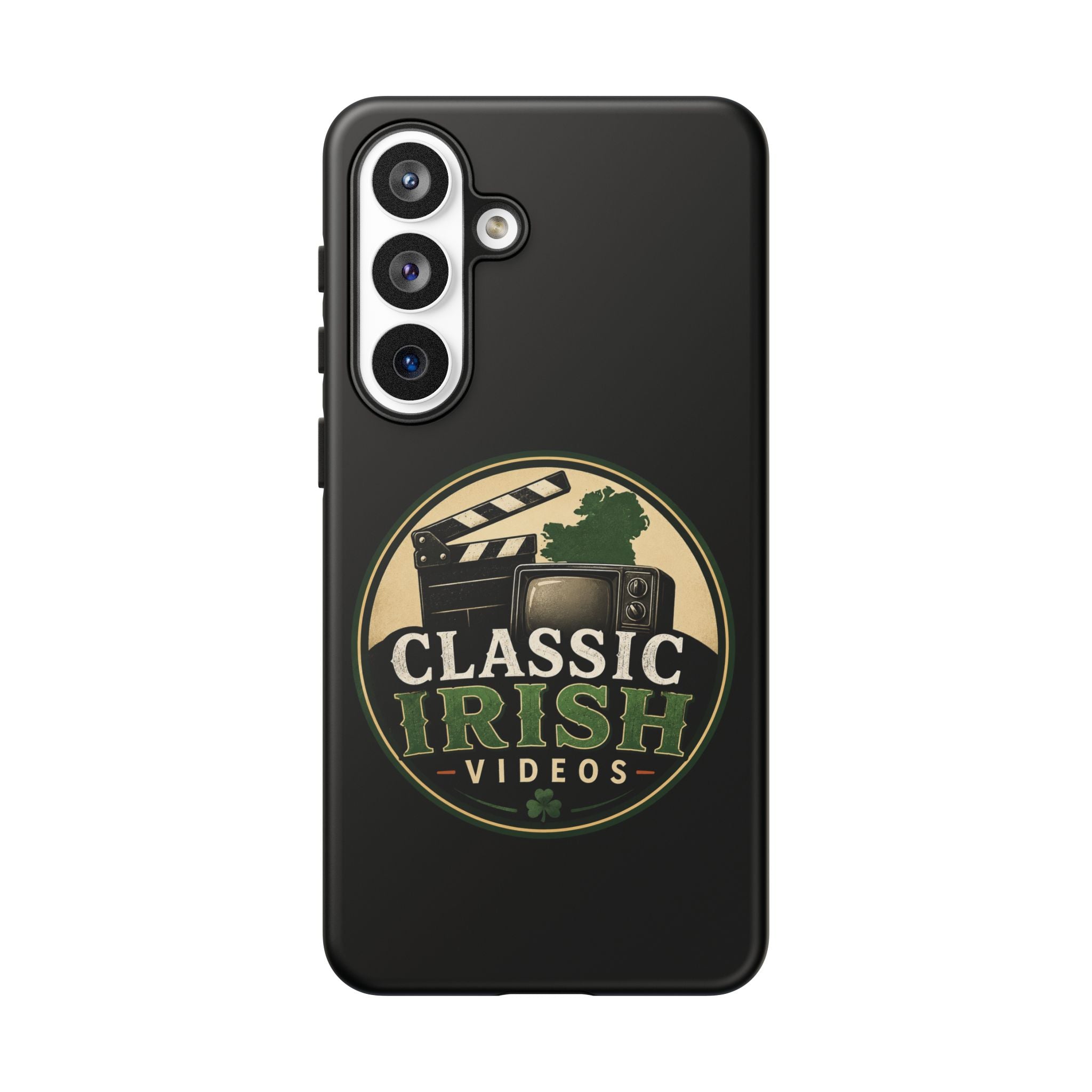 Classic Irish Videos Phone Case – Vintage Film Reel Irish Logo Protective Cover