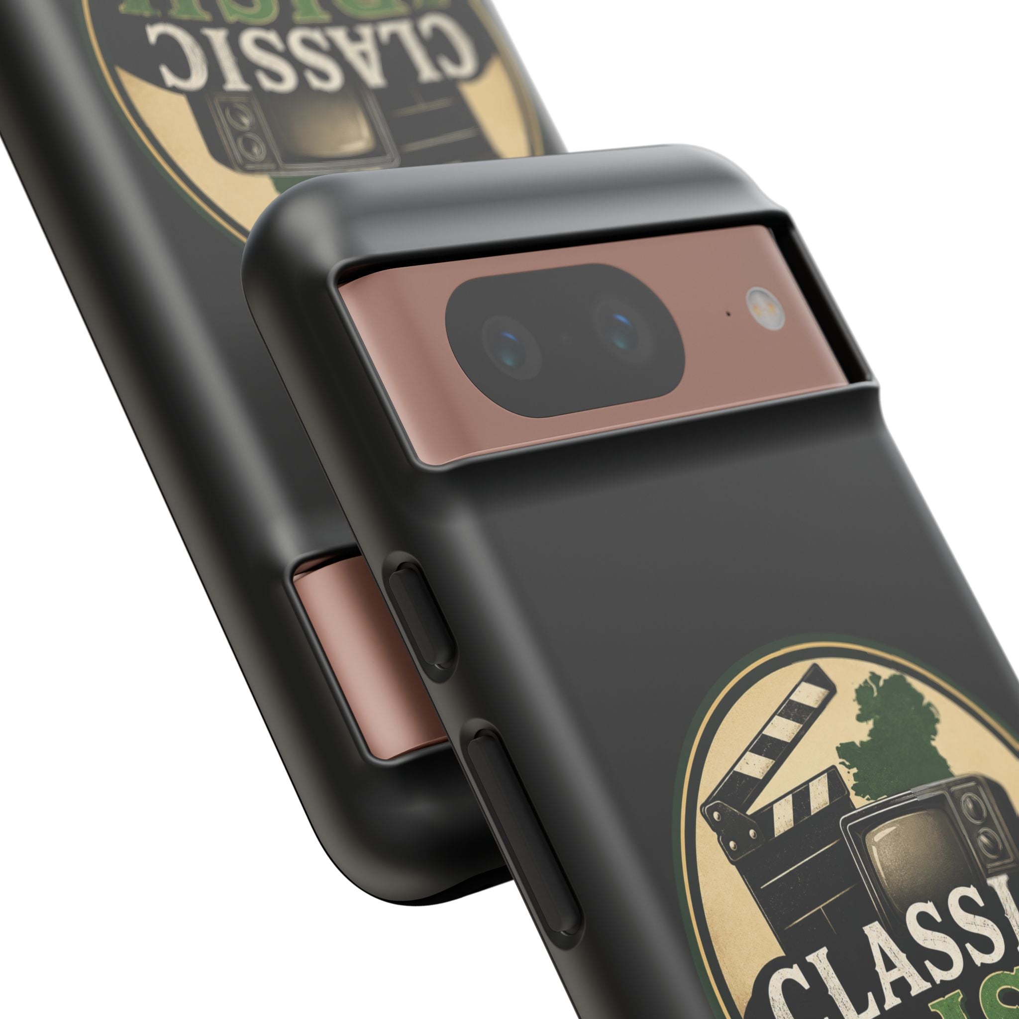 Classic Irish Videos Phone Case – Vintage Film Reel Irish Logo Protective Cover