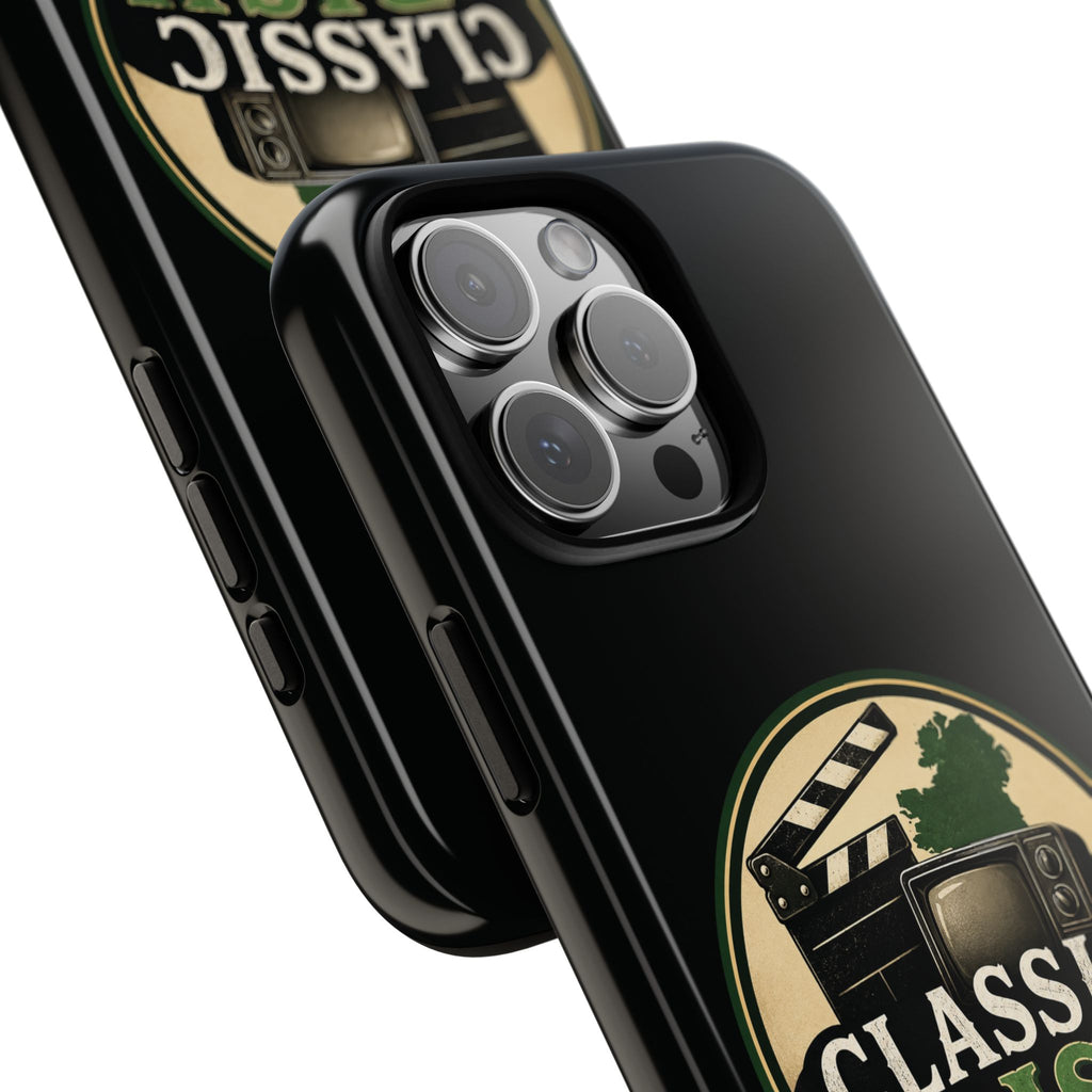 Classic Irish Videos Phone Case – Vintage Film Reel Irish Logo Protective Cover