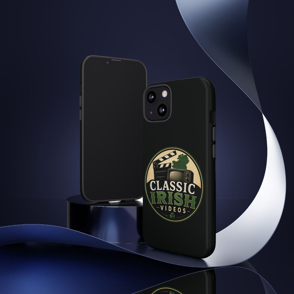Classic Irish Videos Phone Case – Vintage Film Reel Irish Logo Protective Cover