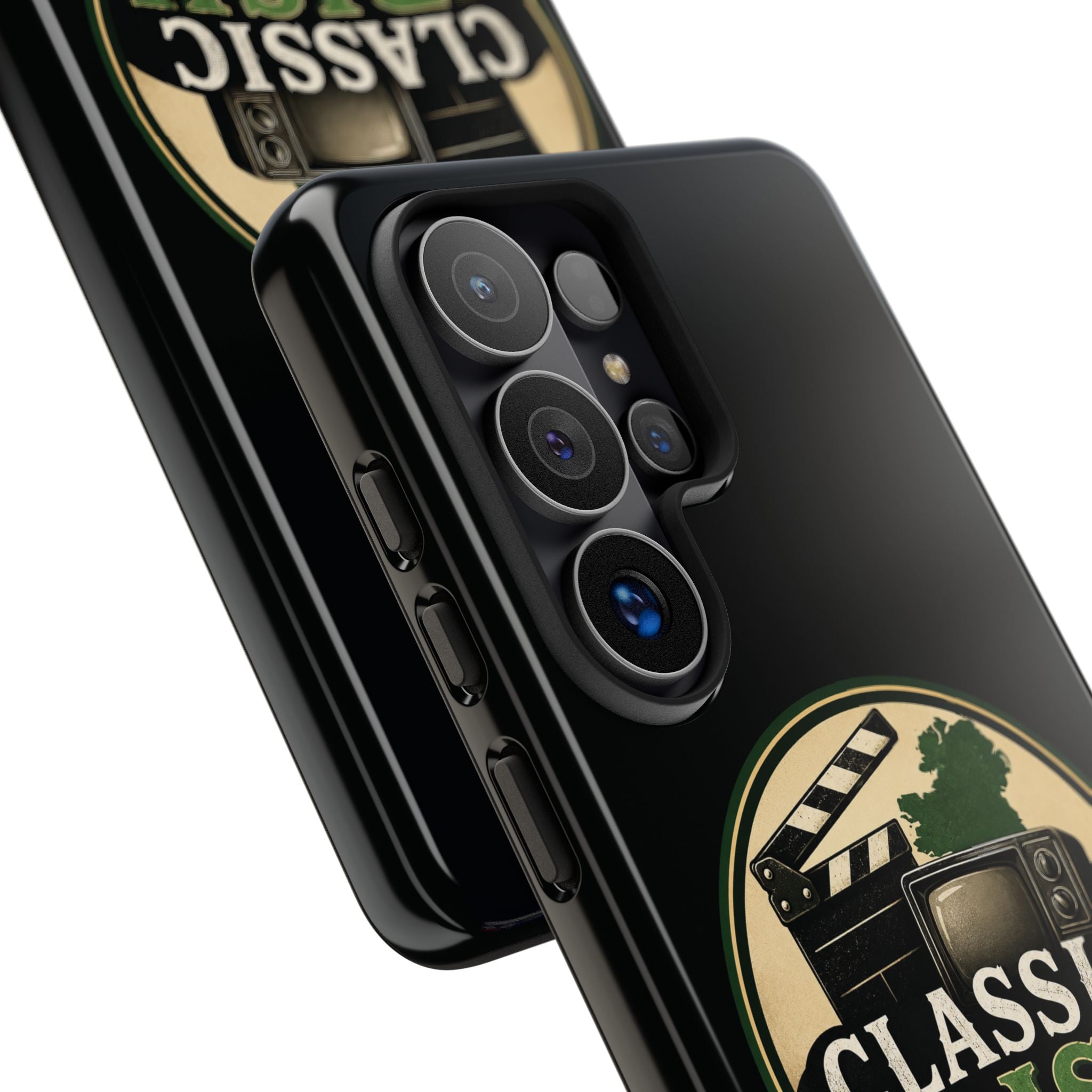 Classic Irish Videos Phone Case – Vintage Film Reel Irish Logo Protective Cover
